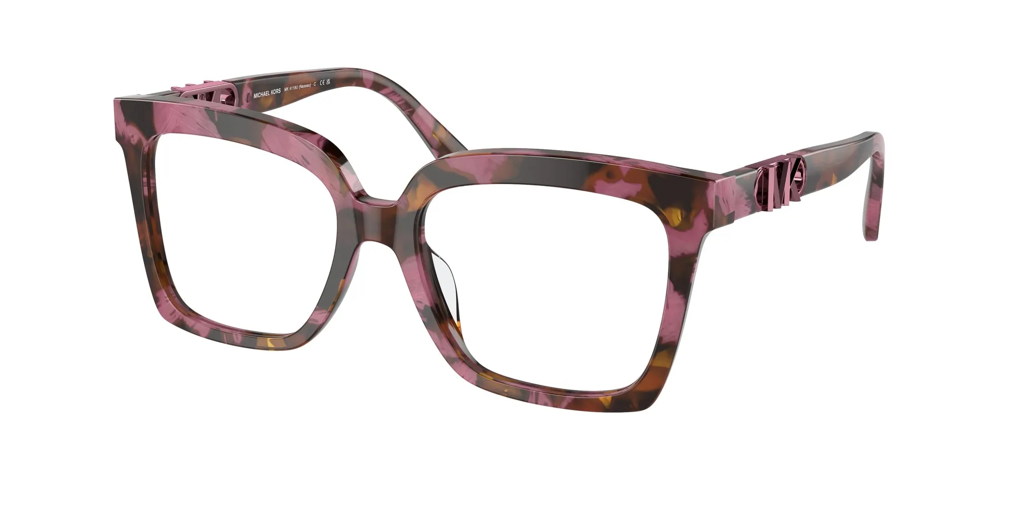 Michael Kors MK4119U NASSAU 3998 Montature da vista Acetato Tartaruga Squadrata Normale - immagine 1