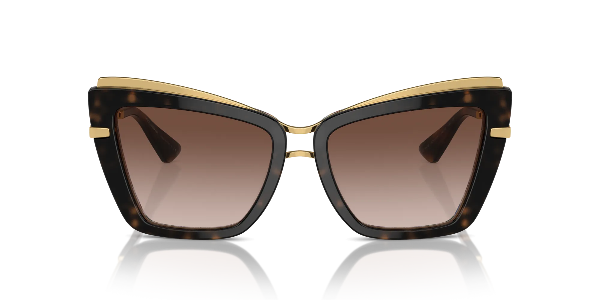 Dolce & Gabbana DG4472 321713 Occhiali da sole Acetato Tartaruga Marrone Cat Eye Normale Sfumato - immagine 3