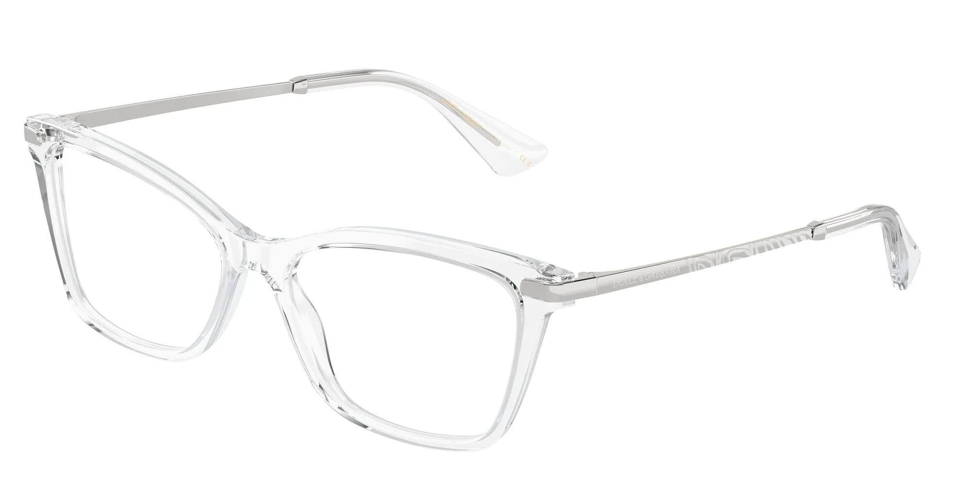 Dolce & Gabbana DG3393 3133 Montature da vista Acetato Trasparente Trasparente Squadrata Normale - immagine 1
