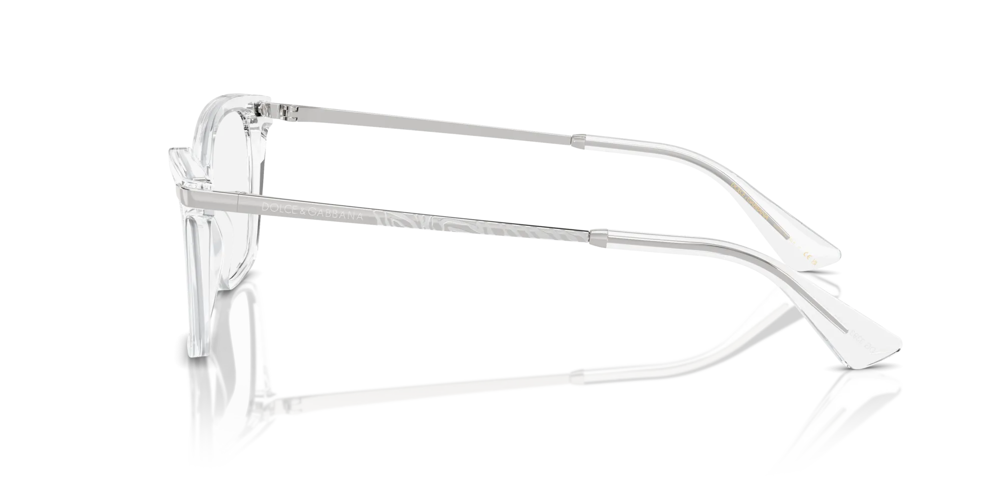 Dolce & Gabbana DG3393 3133 Montature da vista Acetato Trasparente Trasparente Squadrata Normale - immagine 4