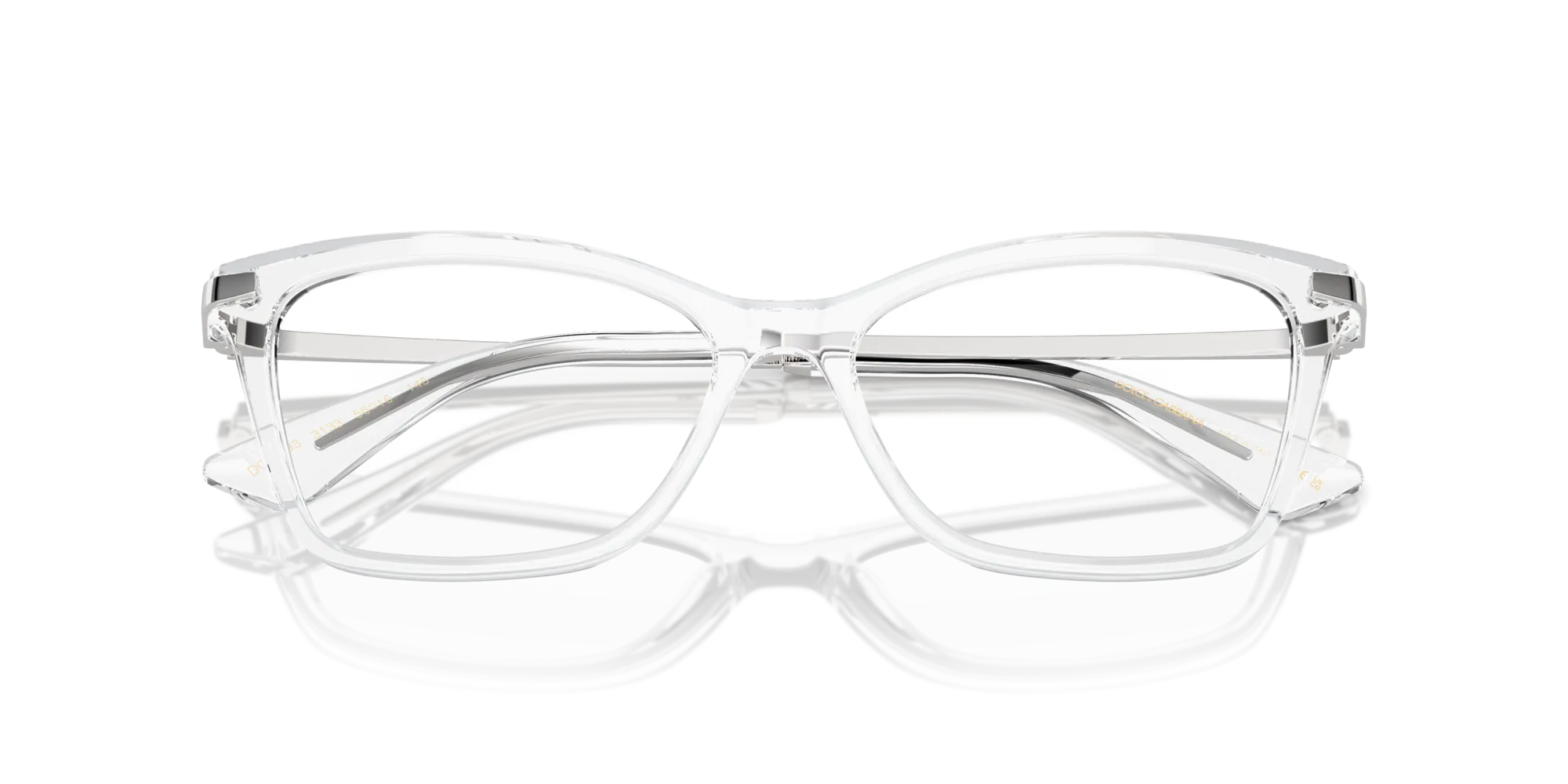 Dolce & Gabbana DG3393 3133 Montature da vista Acetato Trasparente Trasparente Squadrata Normale - immagine 2
