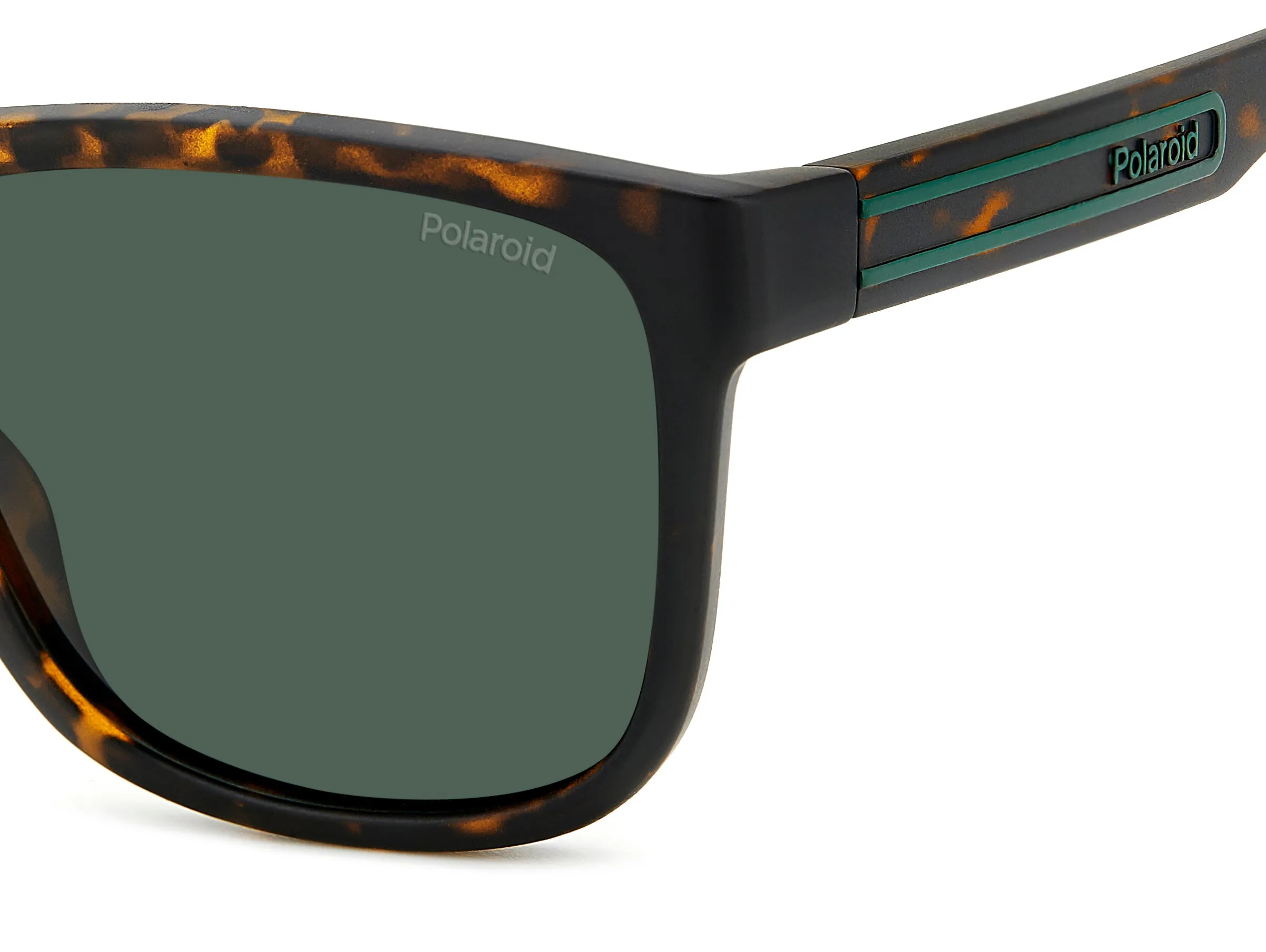Polaroid PLD 2155/S HGC/UC Occhiali da sole Policarbonato Havana Verde Squadrata Polarizzata - immagine 4