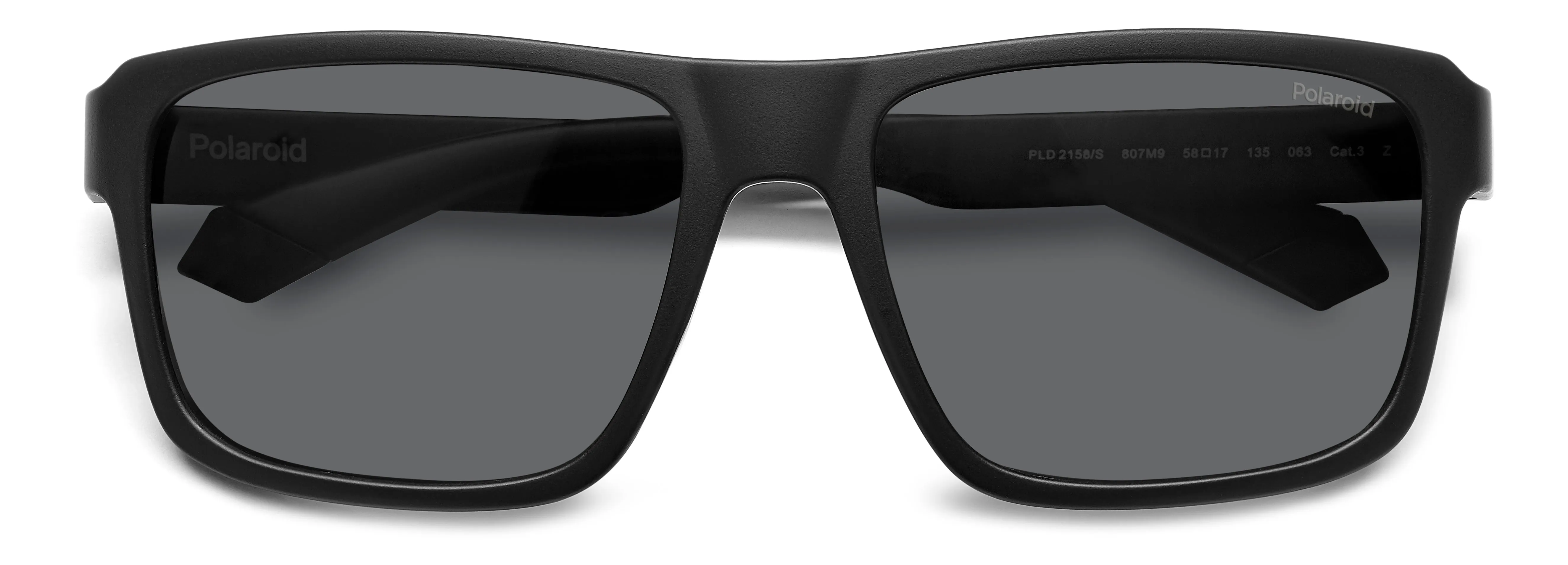 Polaroid PLD 2158/S 807/M9 Occhiali da sole Policarbonato Nero Grigio Geometrica Polarizzata - immagine 3