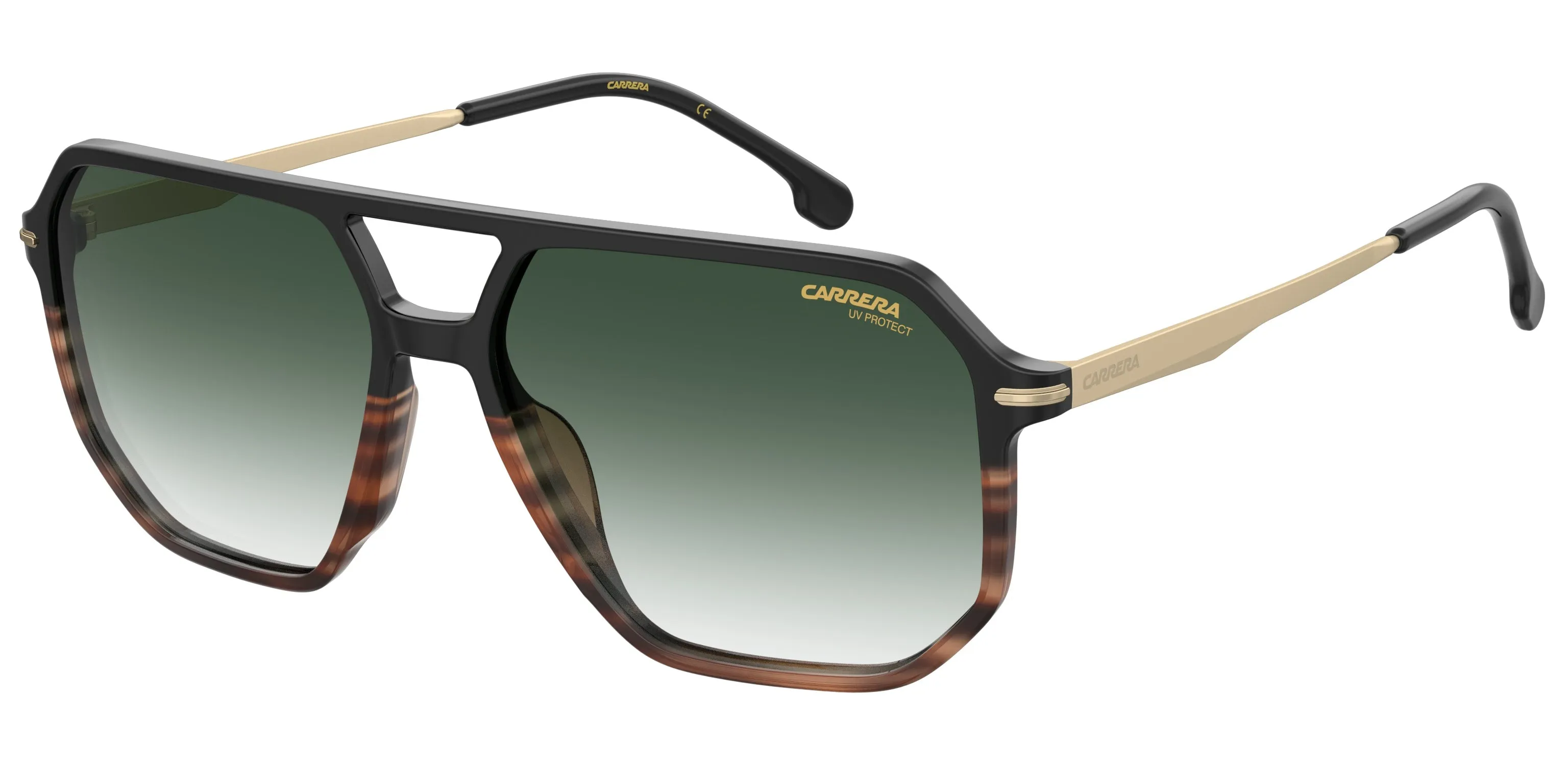 Carrera CARRERA 324/S WR7/9K Occhiali da sole Acetato Nero / Havana Marrone Geometrica Sfumato - immagine 1