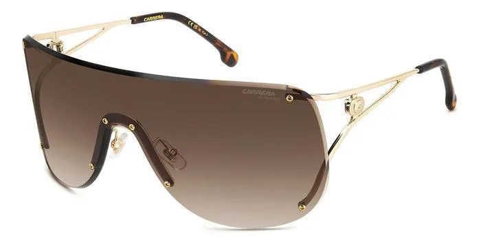 Carrera CARRERA 3006/S 06J/HA Occhiali da sole Metallo Oro Marrone Maschera Normale Sfumato - immagine 1