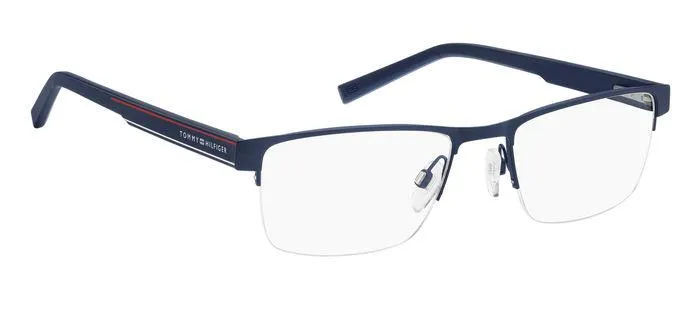 Tommy Hilfiger TH 1996 FLL Montature da vista Acciaio Blu opaco Squadrata - immagine 2