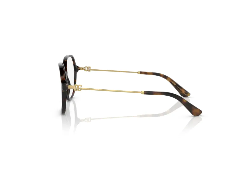 Dolce & Gabbana DG3364 502 Montature da vista Acetato Havana Farfalla - immagine 3