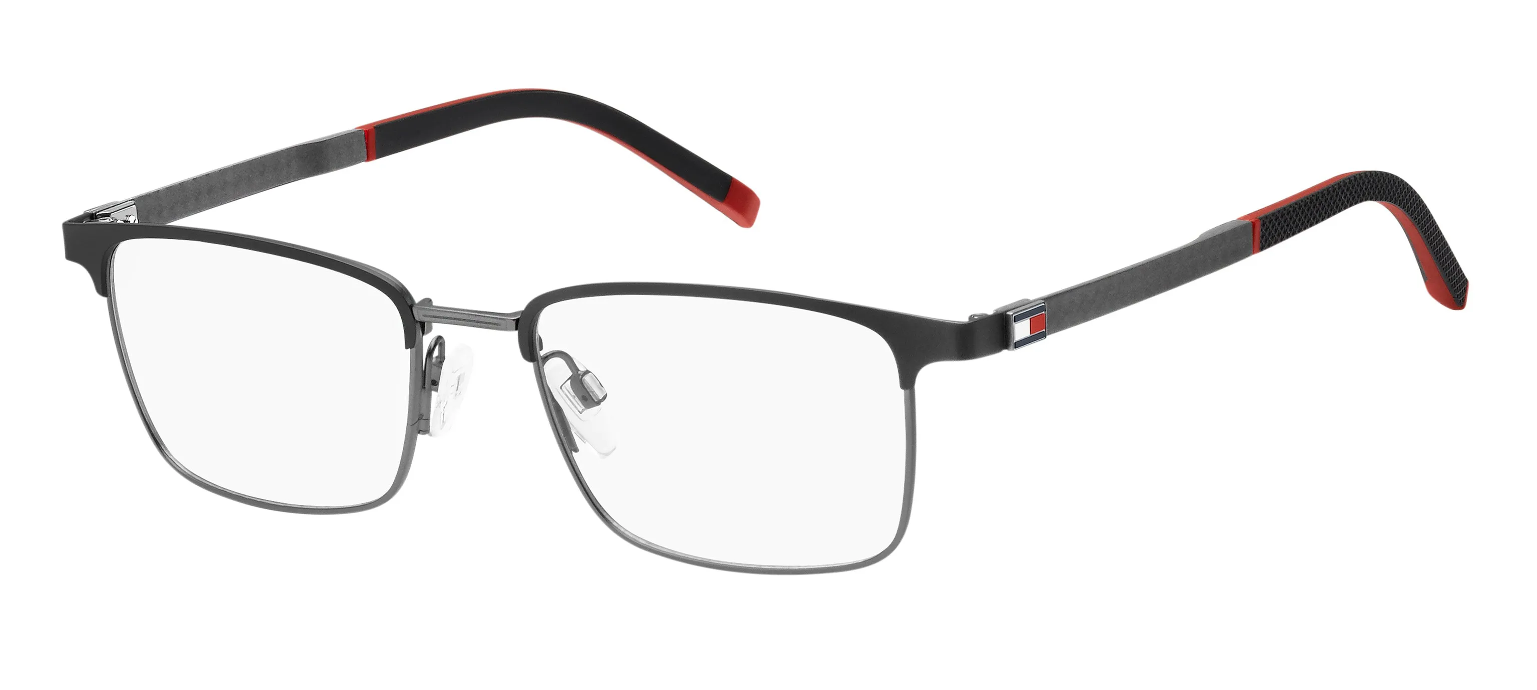 Tommy Hilfiger TH 1919 003 Montature da vista Acciaio Nero-opaco Squadrata - immagine 1