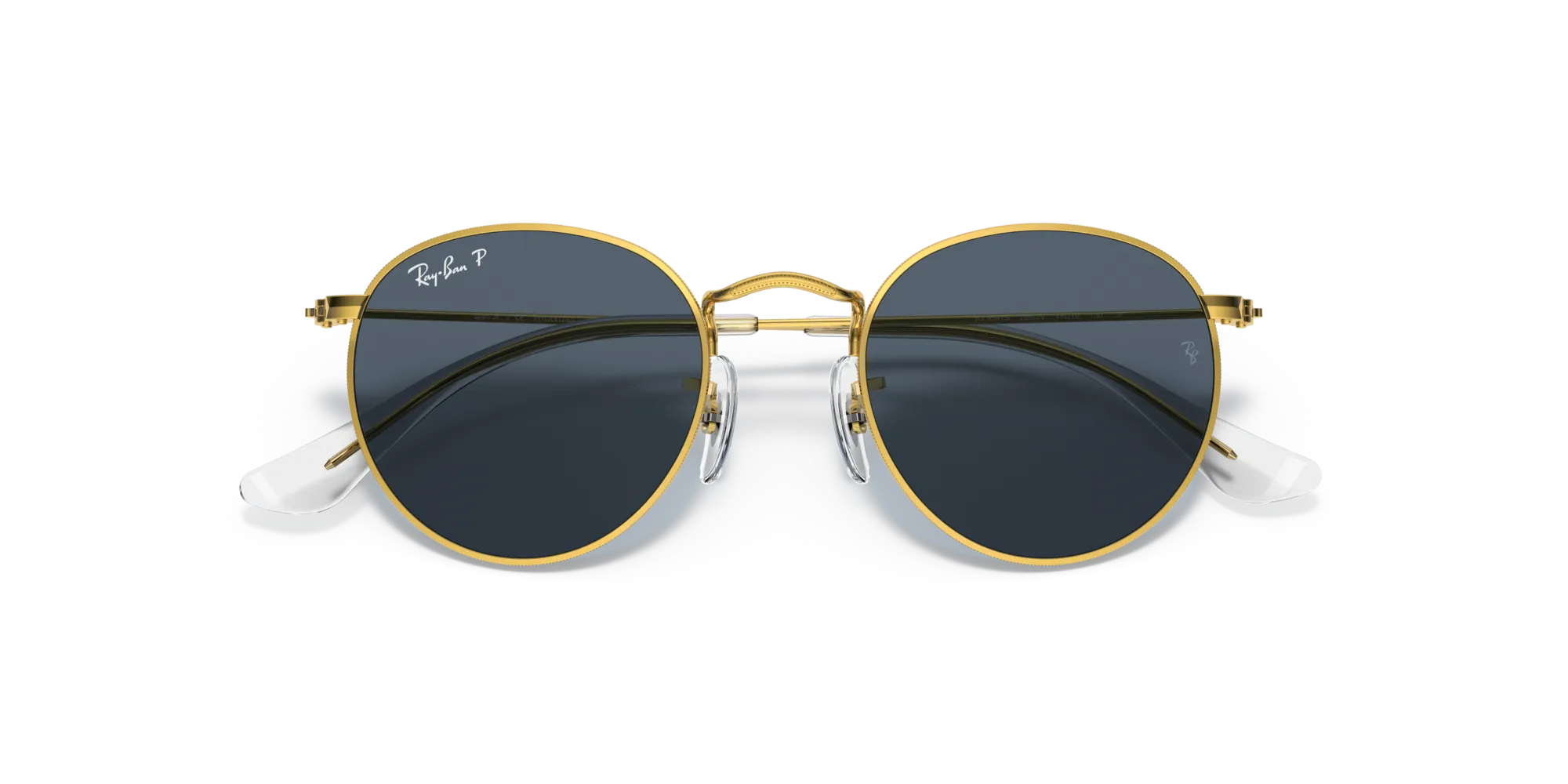 Ray - Ban RJ9547S JUNIOR ROUND 286/2V Occhiali da sole bambino Metallo Oro Blu Rotonda Polarizzata - immagine 2