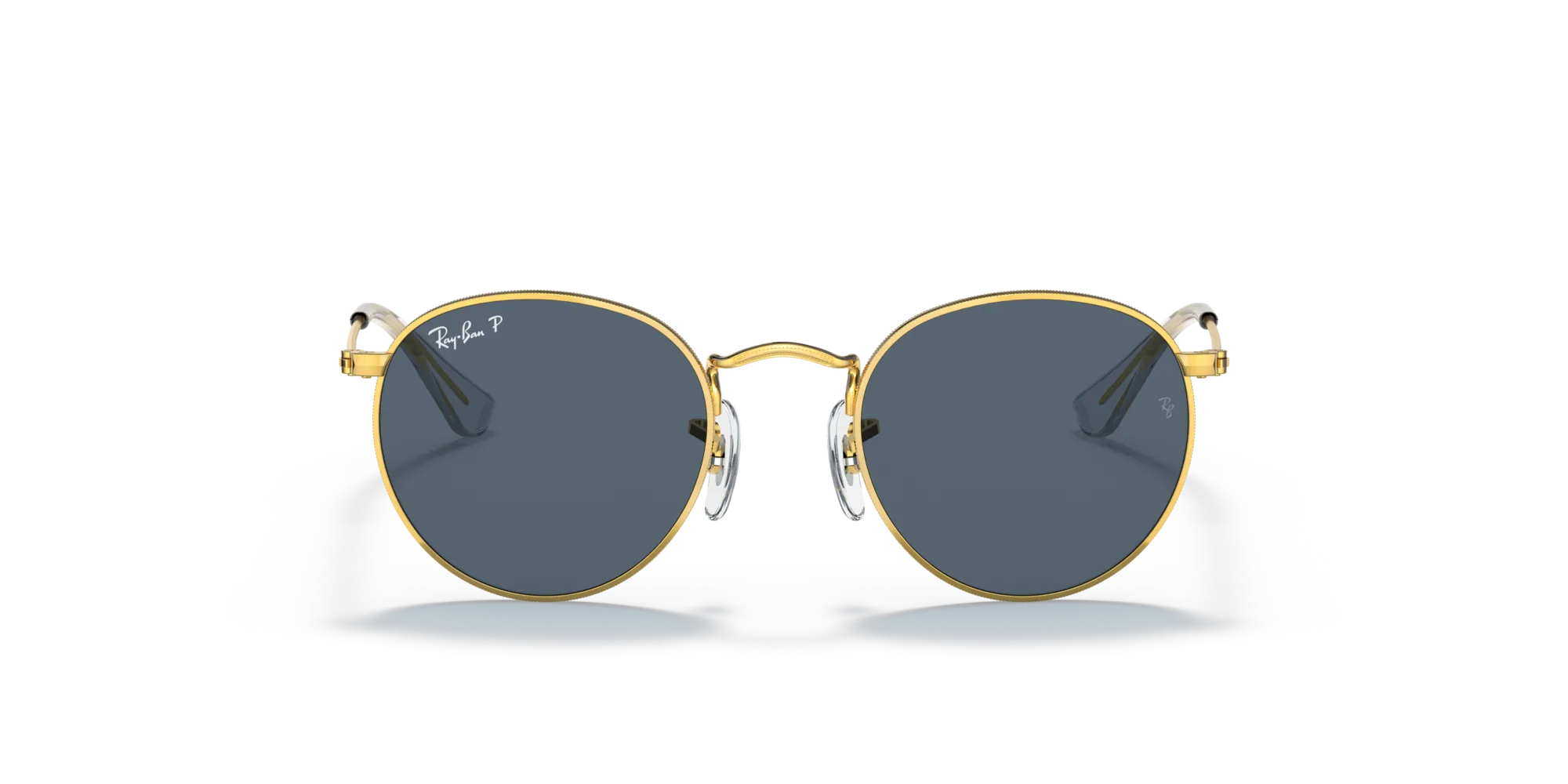 Ray - Ban RJ9547S JUNIOR ROUND 286/2V Occhiali da sole bambino Metallo Oro Blu Rotonda Polarizzata - immagine 3