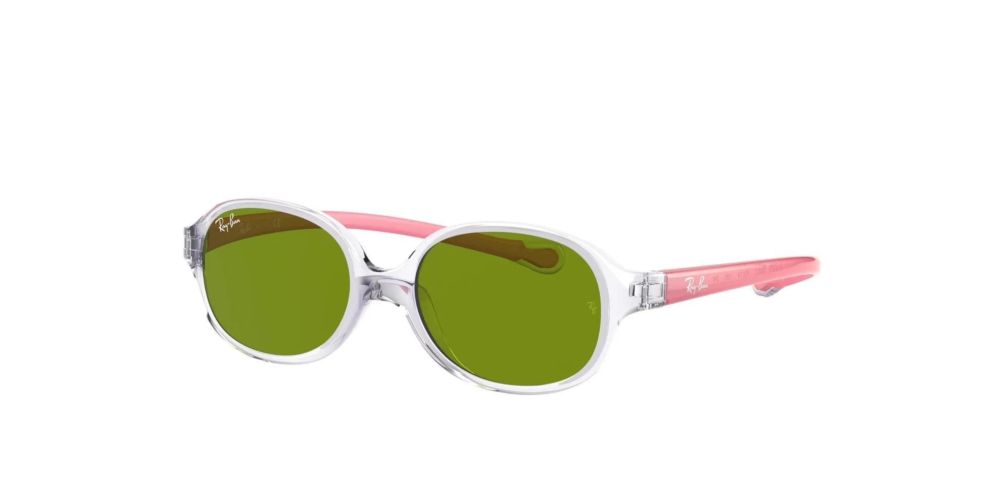 Ray - Ban RJ9187S 7082/2 Occhiali da sole bambino Nylon Trasparente Verde Rotonda Normale - immagine 1