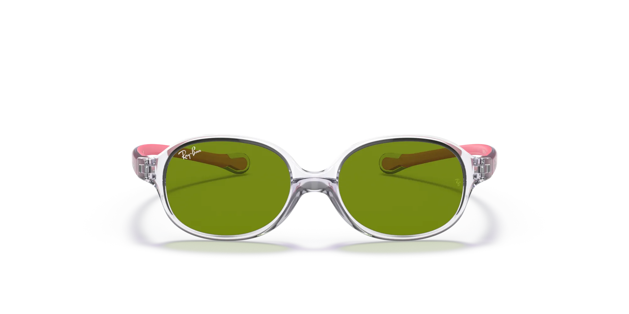 Ray - Ban RJ9187S 7082/2 Occhiali da sole bambino Nylon Trasparente Verde Rotonda Normale - immagine 3