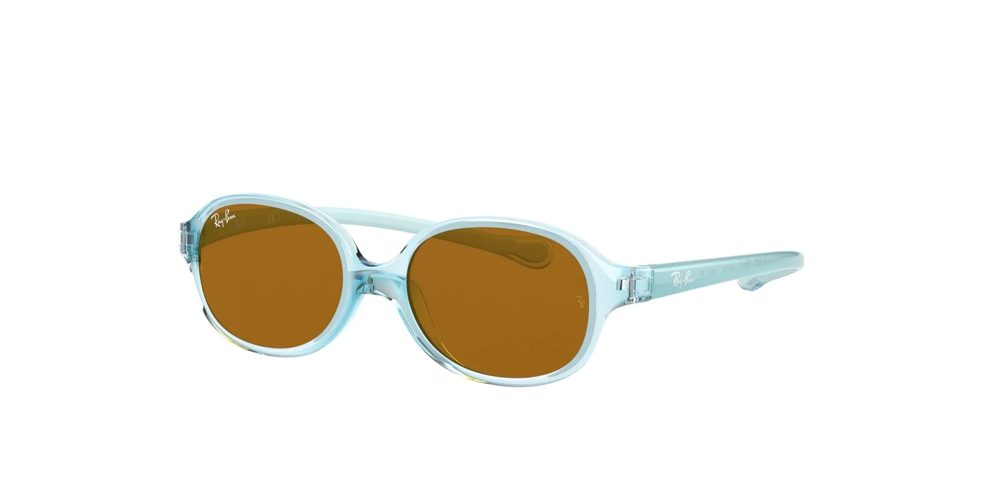 Ray - Ban RJ9187S 7081/3 Occhiali da sole bambino Nylon Blu Marrone Rotonda Normale - immagine 1