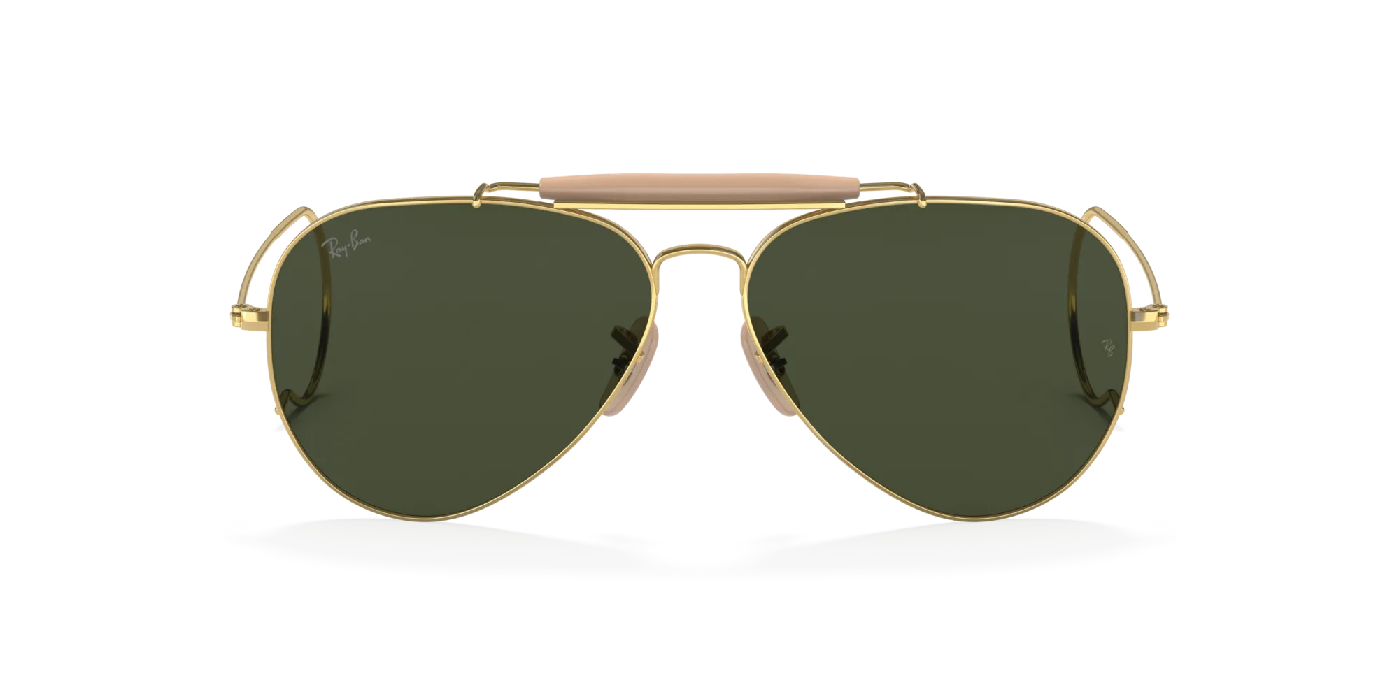 Ray - Ban RB3030 OUTDOORSMAN I W3402 Occhiali da sole Metallo Oro G15 Pilot Normale - immagine 3