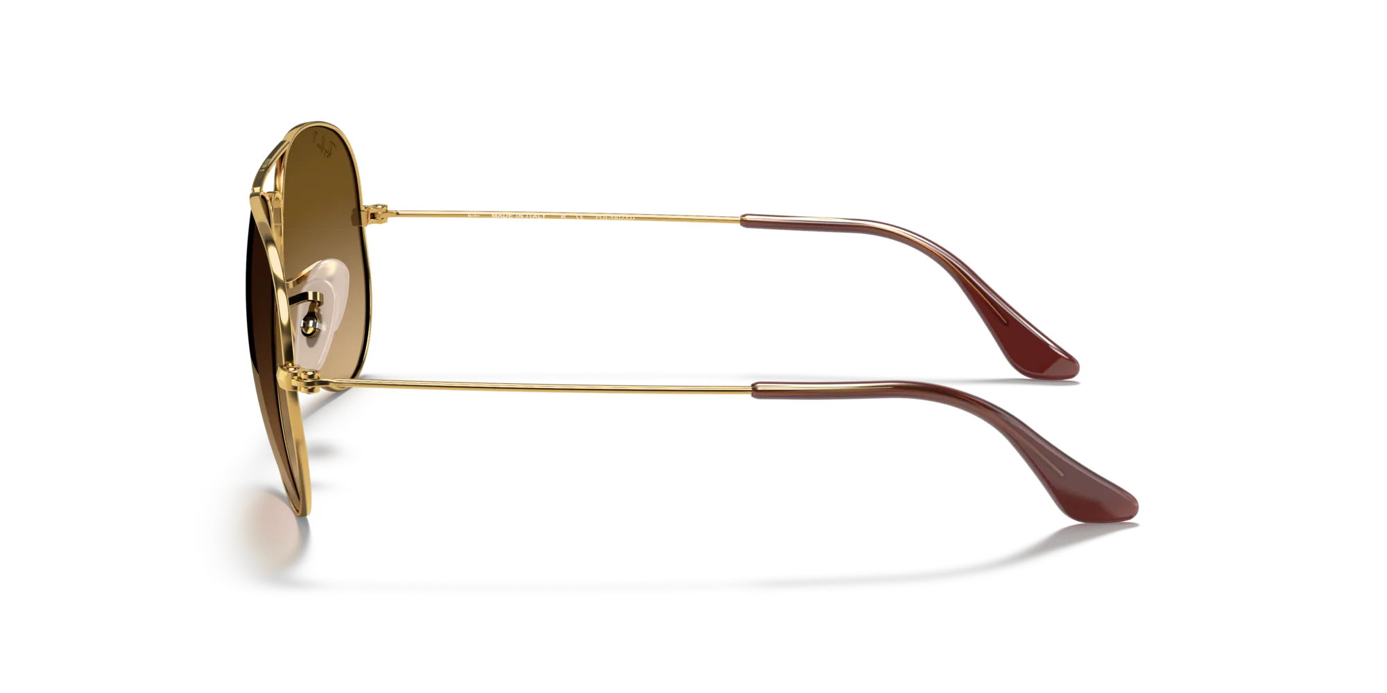 Ray - Ban RB3025 AVIATOR 001/M2 Occhiali da sole Metallo Oro Marrone Pilot Polarizzata Sfumato - immagine 4