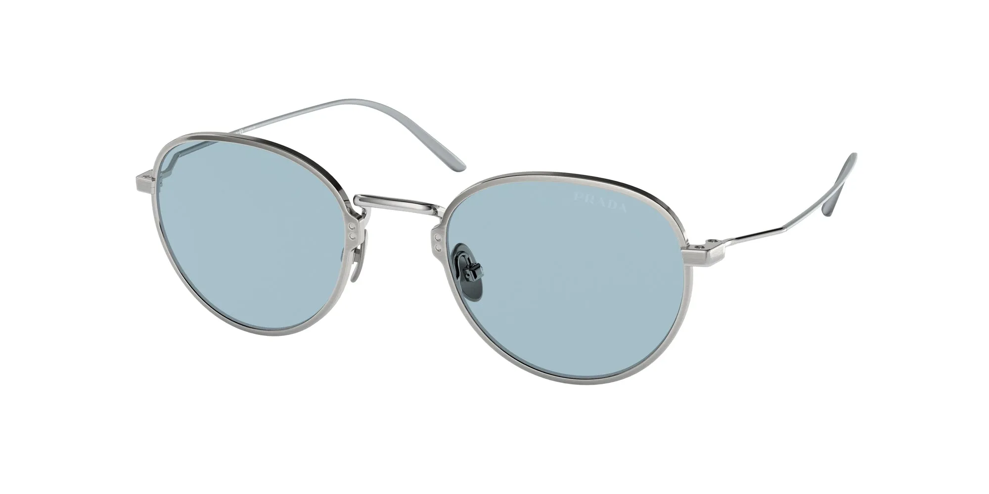Prada PR 53WS 05Q05I Occhiali da sole Titanio Grigio Blu Pantos Normale - immagine 1