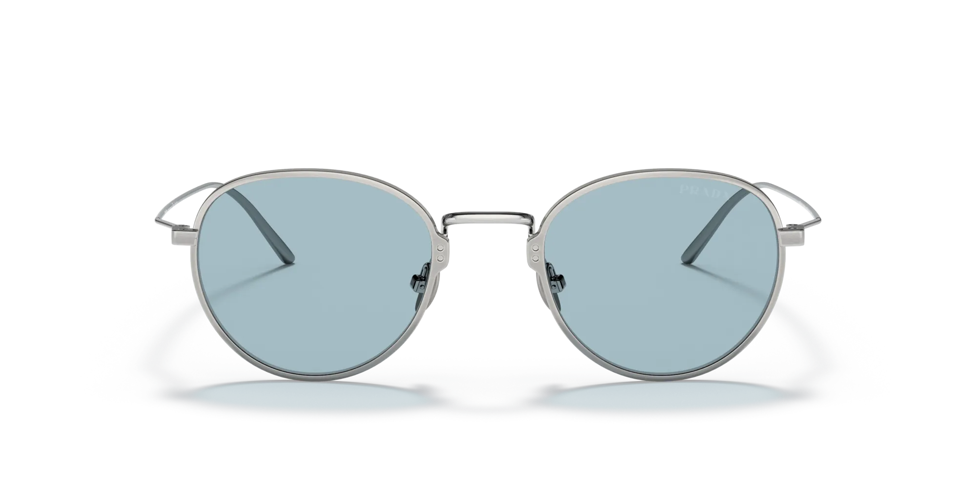Prada PR 53WS 05Q05I Occhiali da sole Titanio Grigio Blu Pantos Normale - immagine 3