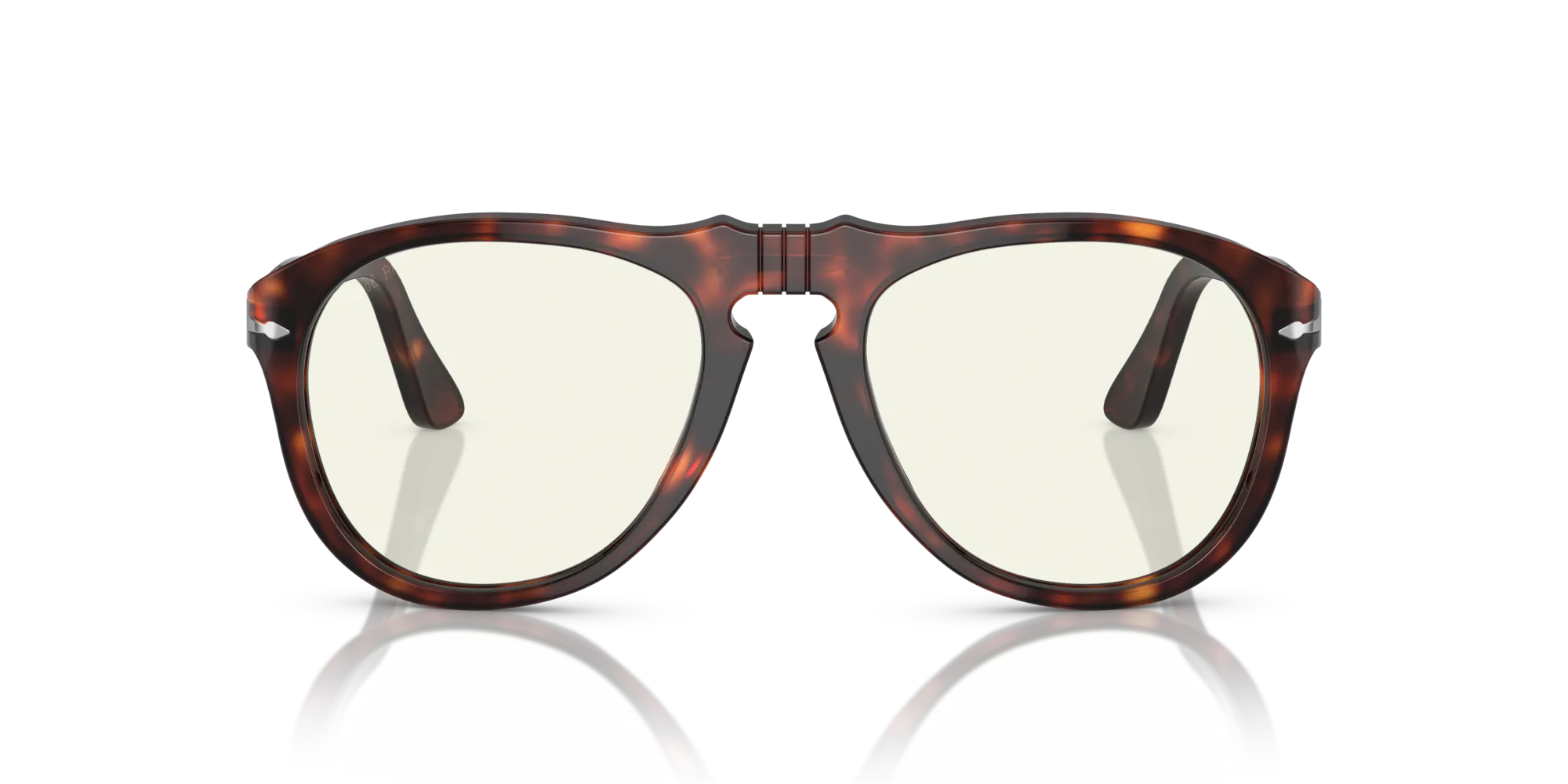 Persol PO0649 24/BL Occhiali da sole Acetato Tartaruga Grigio Pilot Fotocromatiche Fotocromatico - immagine 3