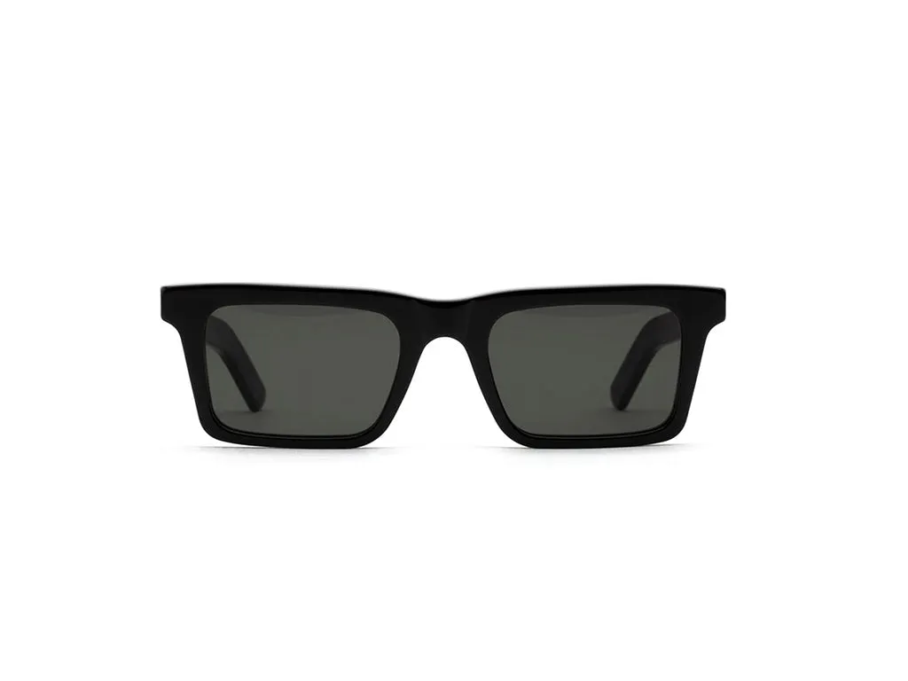 Retrosuperfuture UU1 1968 BLACK Occhiali da sole Plastica Nero Grigio Squadrata - immagine 2