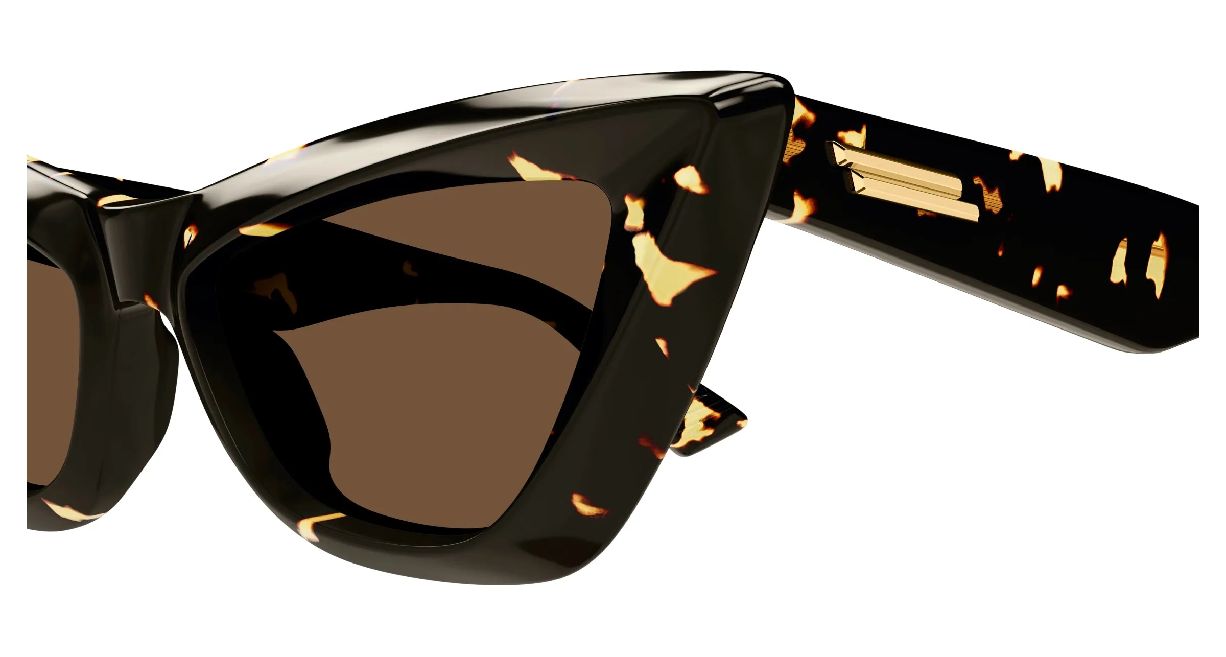 Bottega Veneta BV1101S 002 Occhiali da sole Acetato Havana Marrone Cat Eye - immagine 3