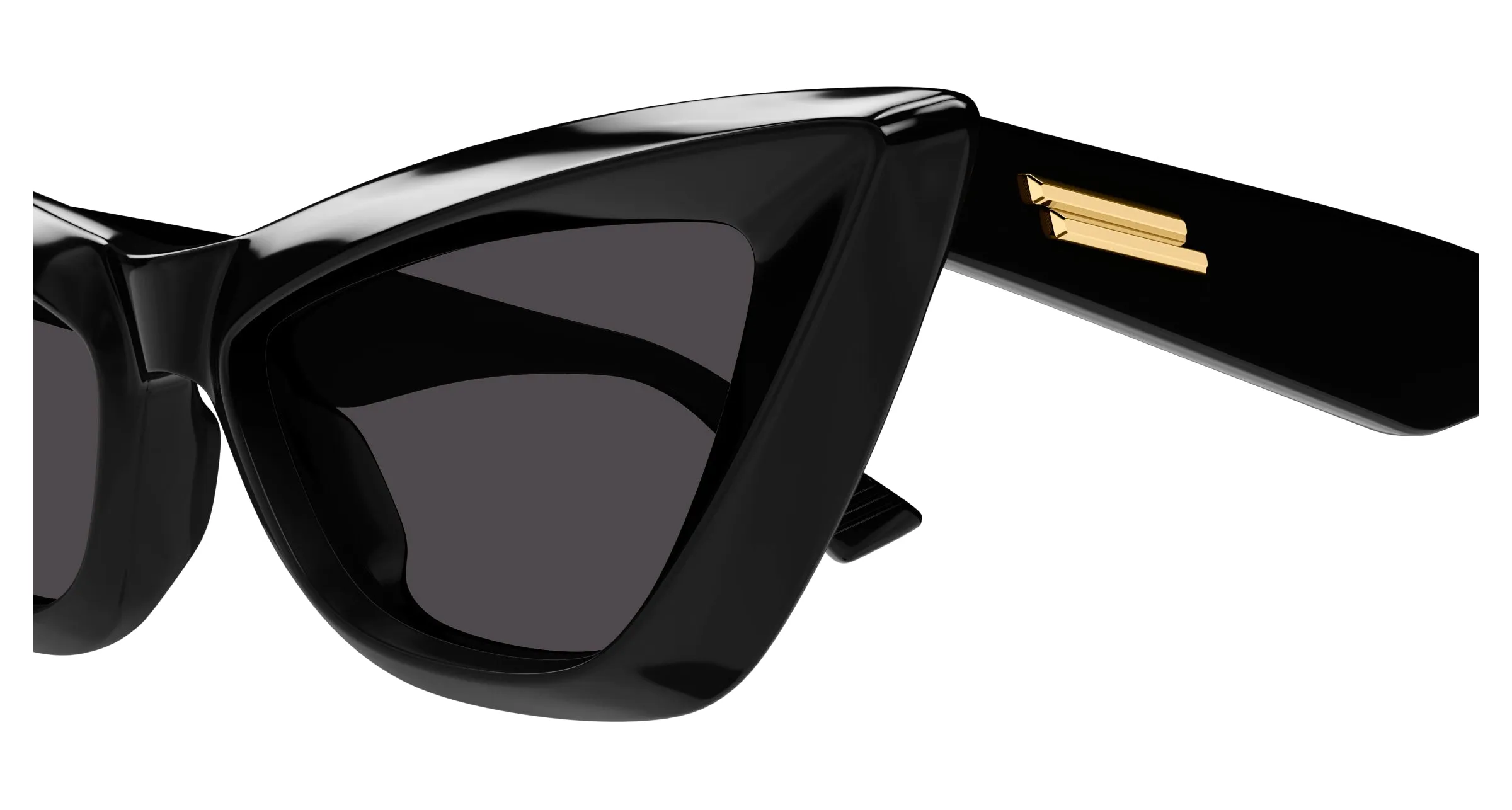 Bottega Veneta BV1101S 001 Occhiali da sole Acetato Nero Grigio Cat Eye Normale - immagine 4