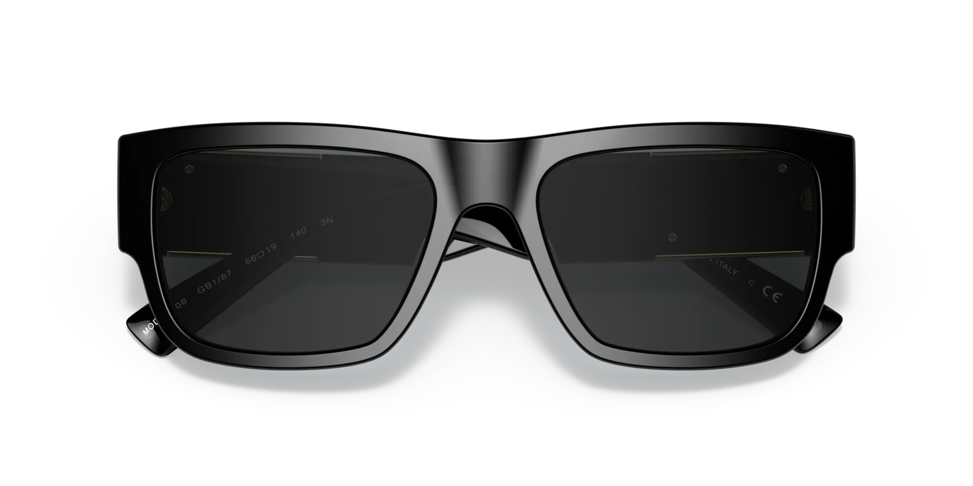 Versace VE4406 GB1/87 Occhiali da sole Acetato Nero Grigio Squadrata Normale - immagine 2