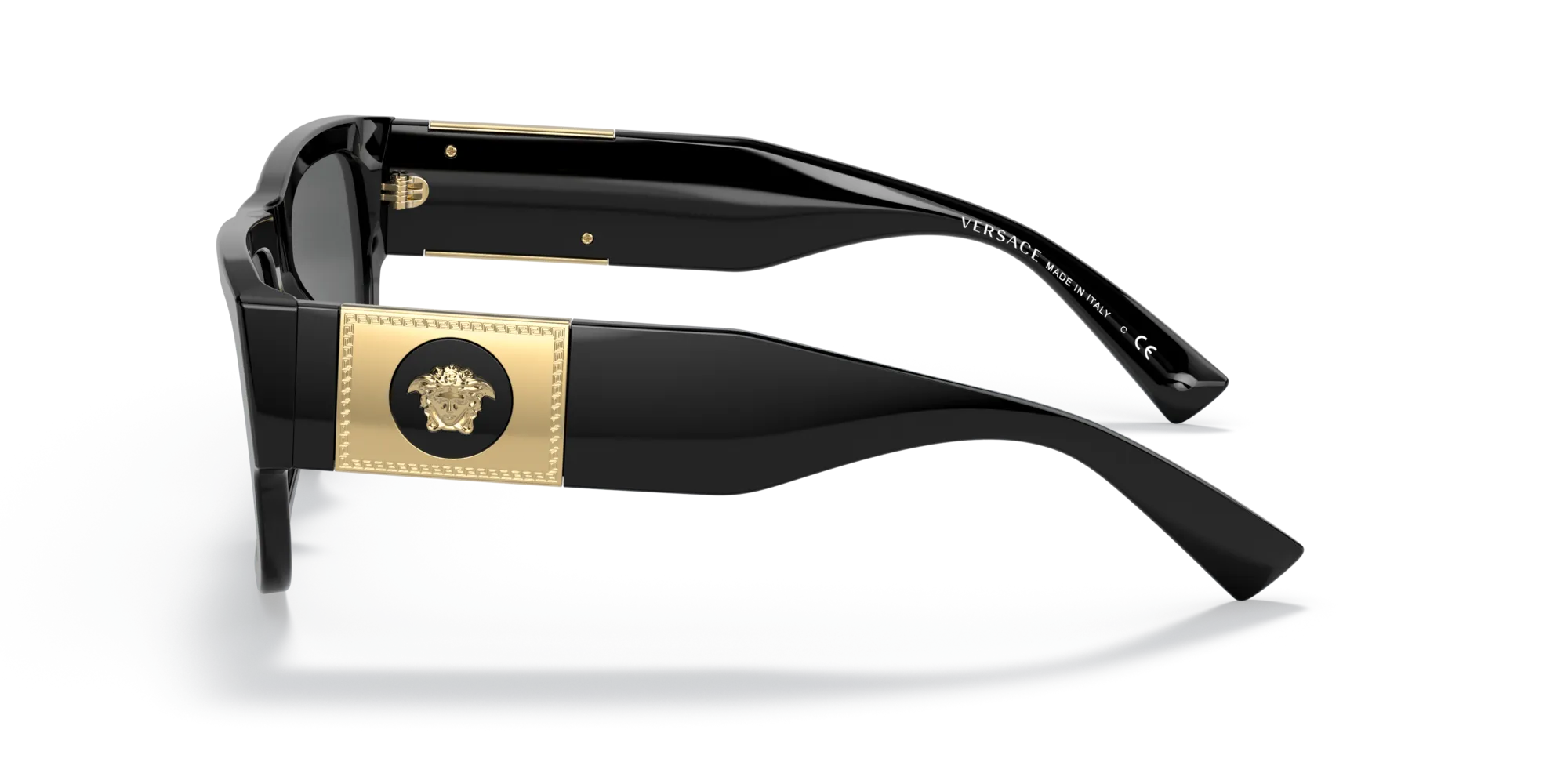 Versace VE4406 GB1/87 Occhiali da sole Acetato Nero Grigio Squadrata Normale - immagine 4