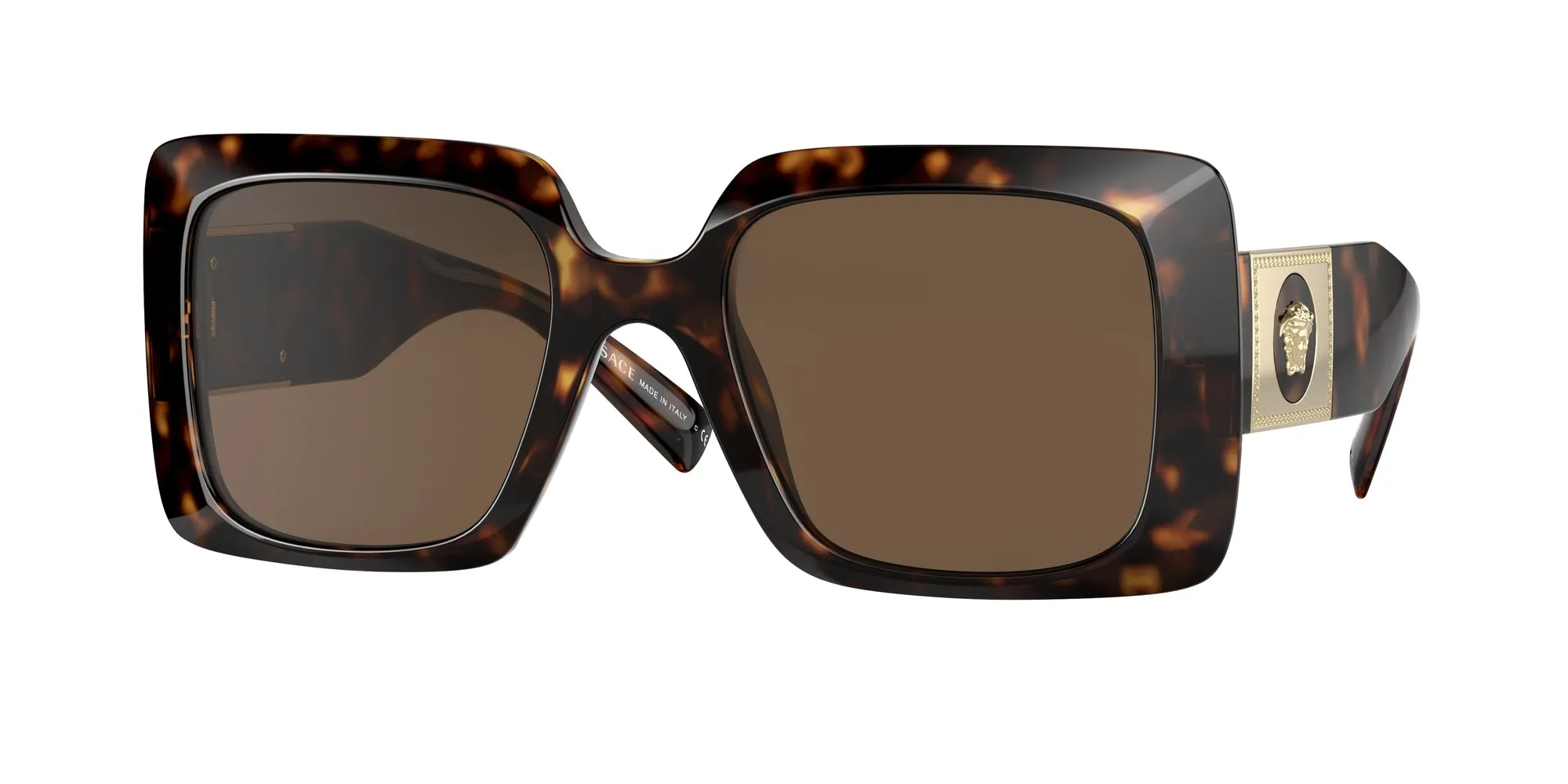 Versace VE4405 108/73 Occhiali da sole Acetato Tartaruga Marrone Squadrata Normale - immagine 1