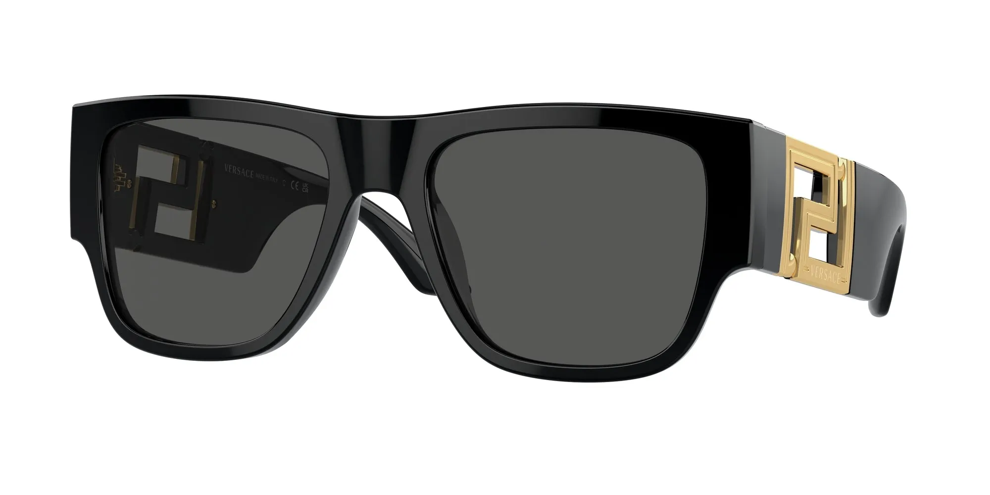 Versace VE4403 GB1/87 Occhiali da sole Acetato Nero Grigio Squadrata Normale - immagine 1