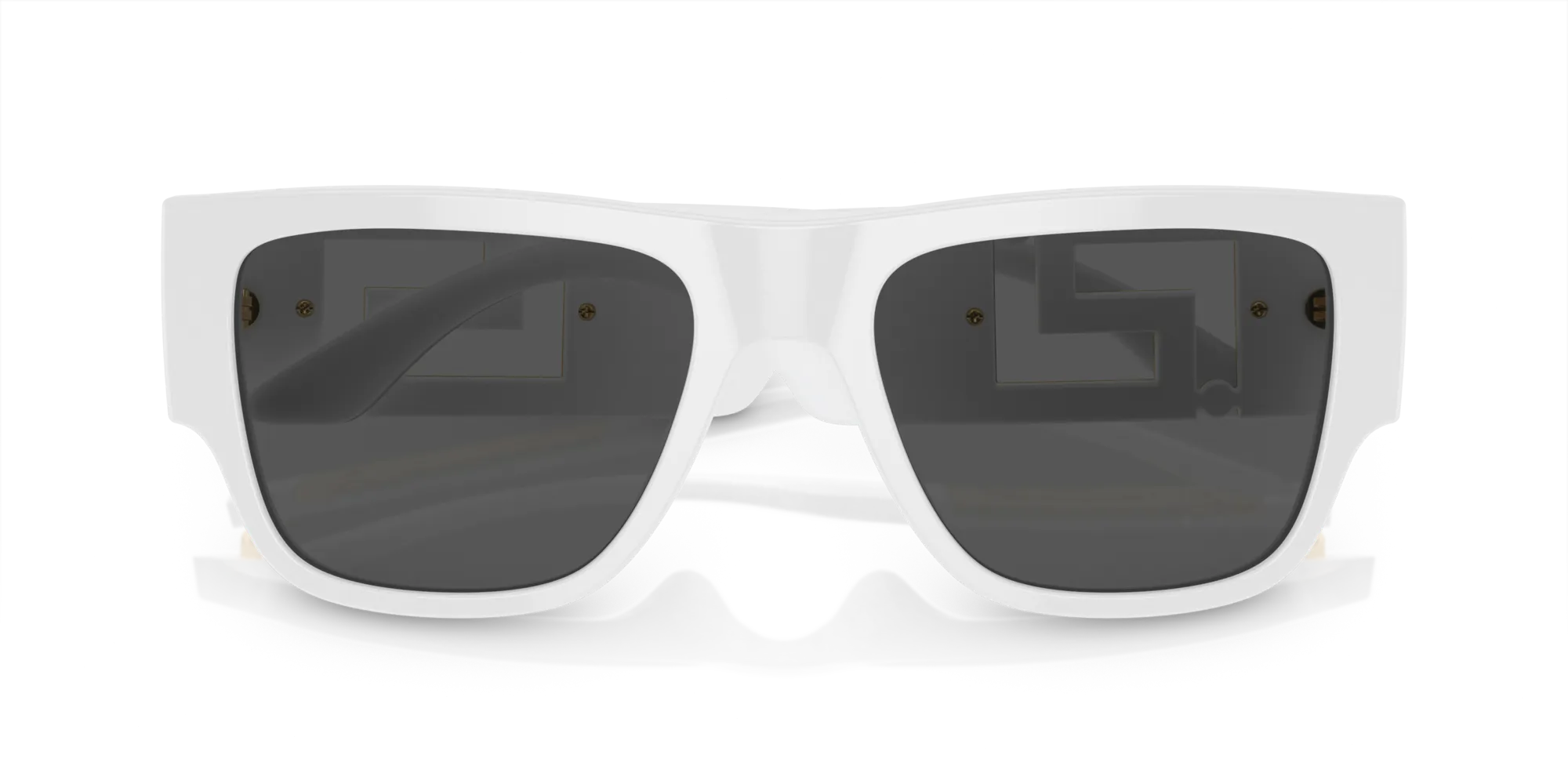 Versace VE4403 314/87 Occhiali da sole Acetato Bianco Grigio Squadrata Normale - immagine 2