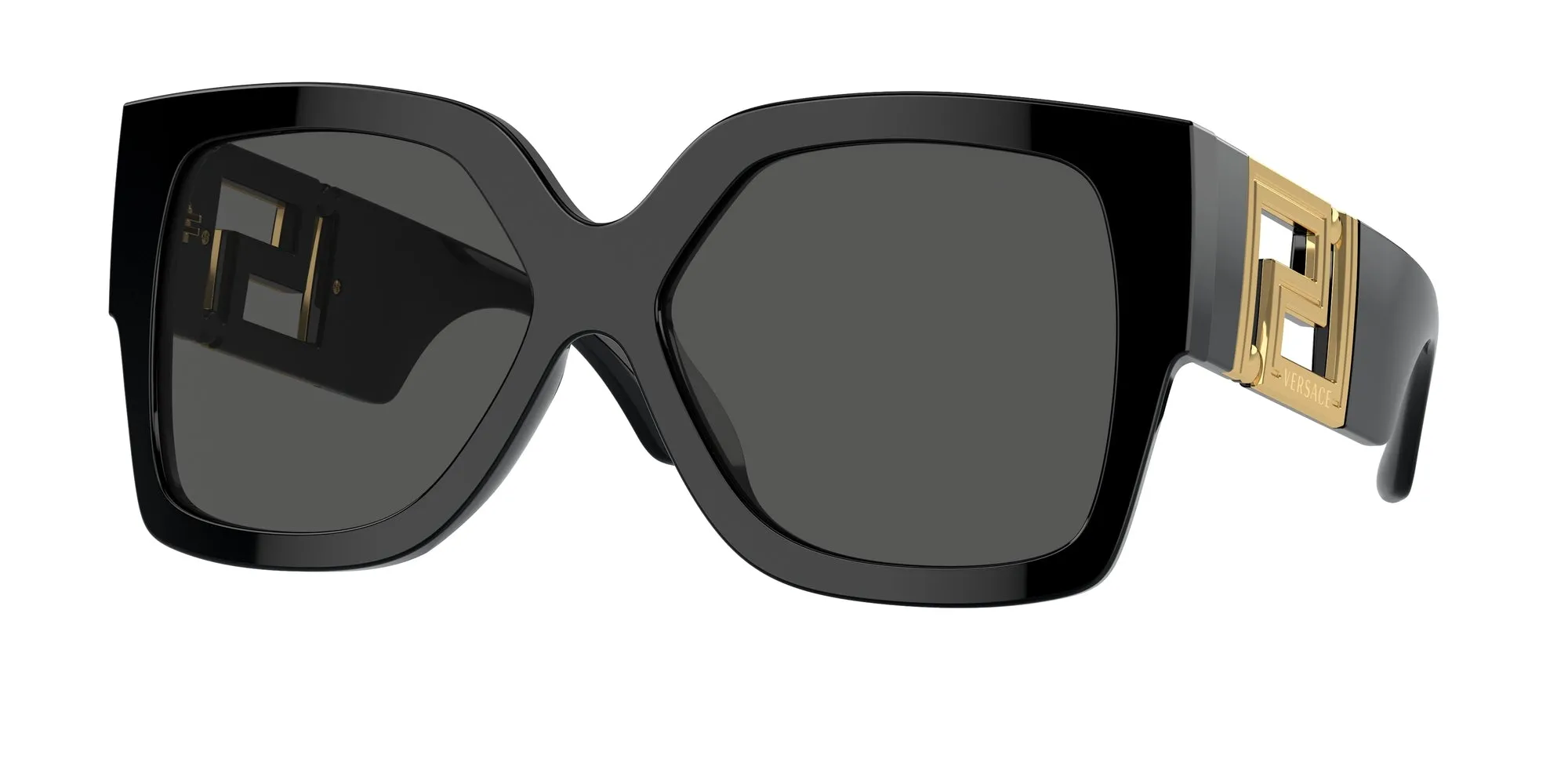Versace VE4402 GB1/87 Occhiali da sole Acetato Nero Grigio Squadrata Normale - immagine 1