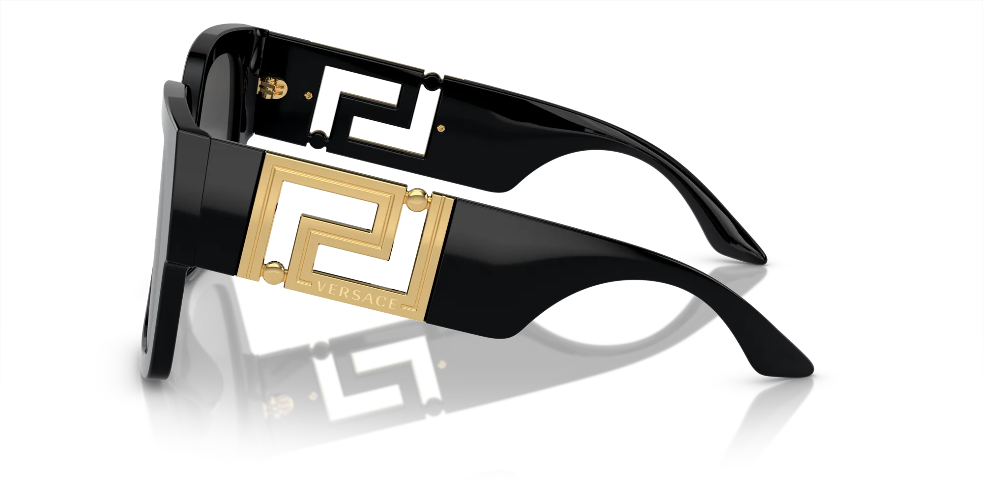 Versace VE4402 GB1/87 Occhiali da sole Acetato Nero Grigio Squadrata Normale - immagine 4