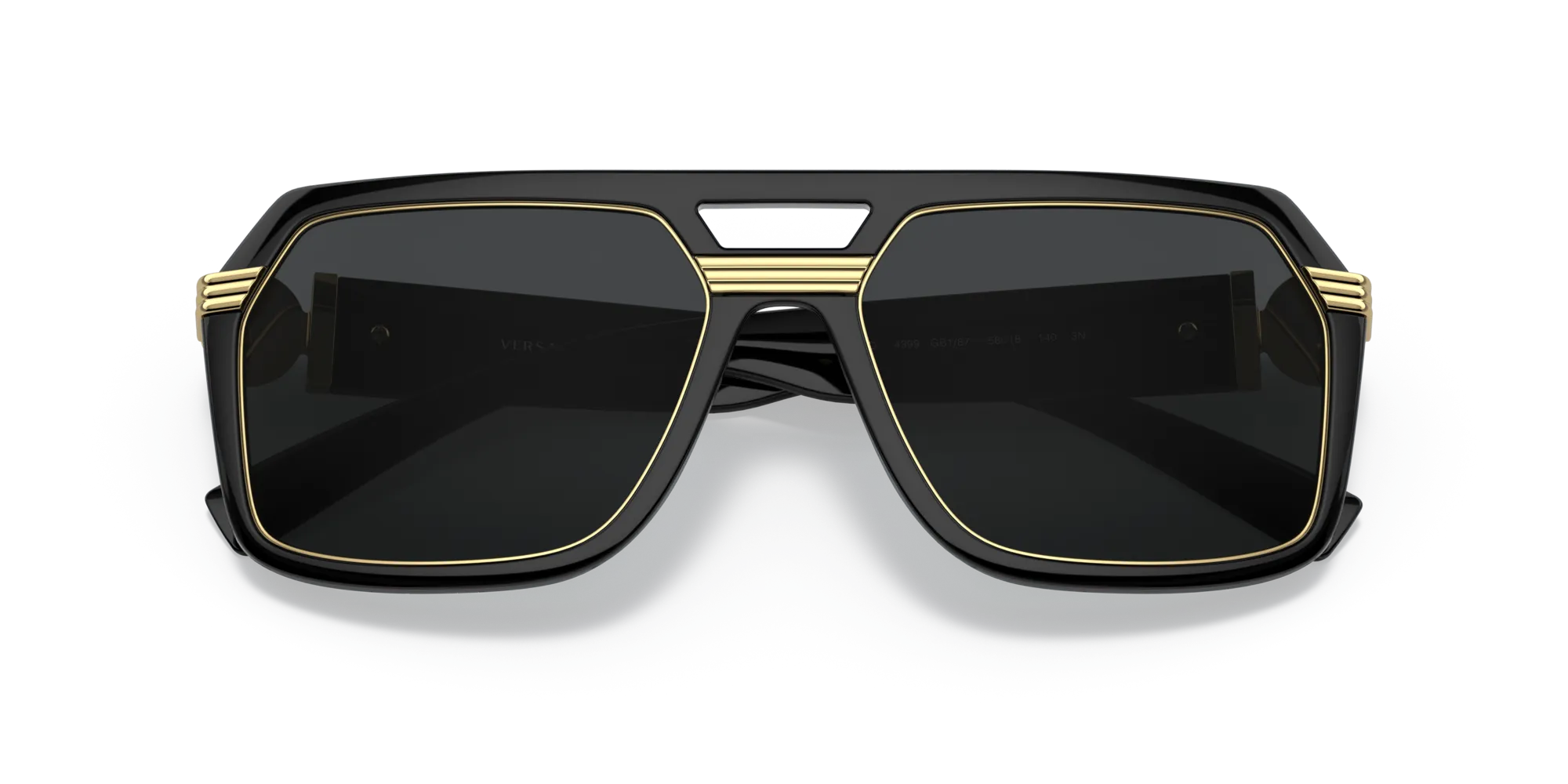 Versace VE4399 GB1/87 Occhiali da sole Nylon Nero Grigio Squadrata Normale - immagine 2