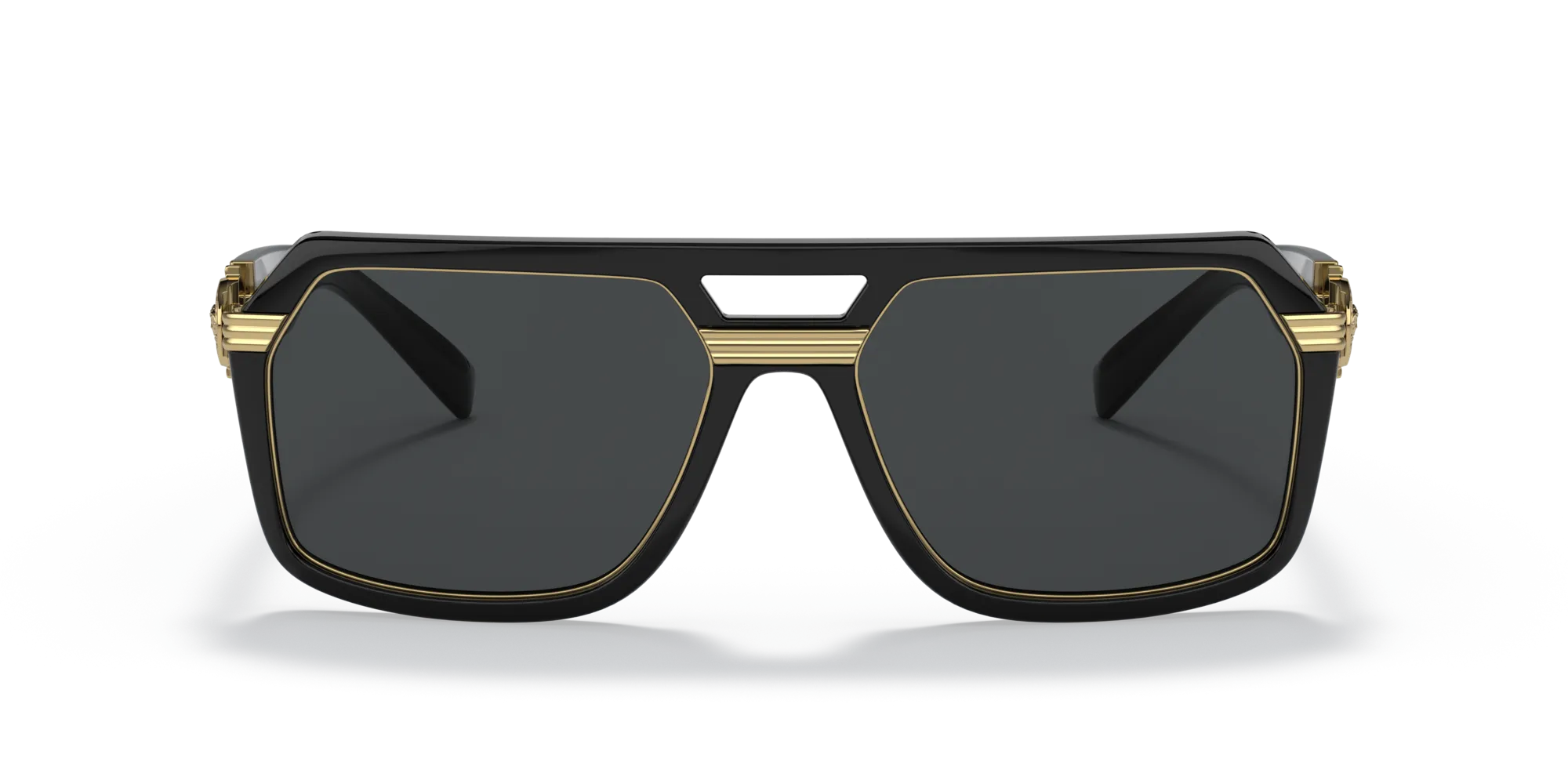Versace VE4399 GB1/87 Occhiali da sole Nylon Nero Grigio Squadrata Normale - immagine 3