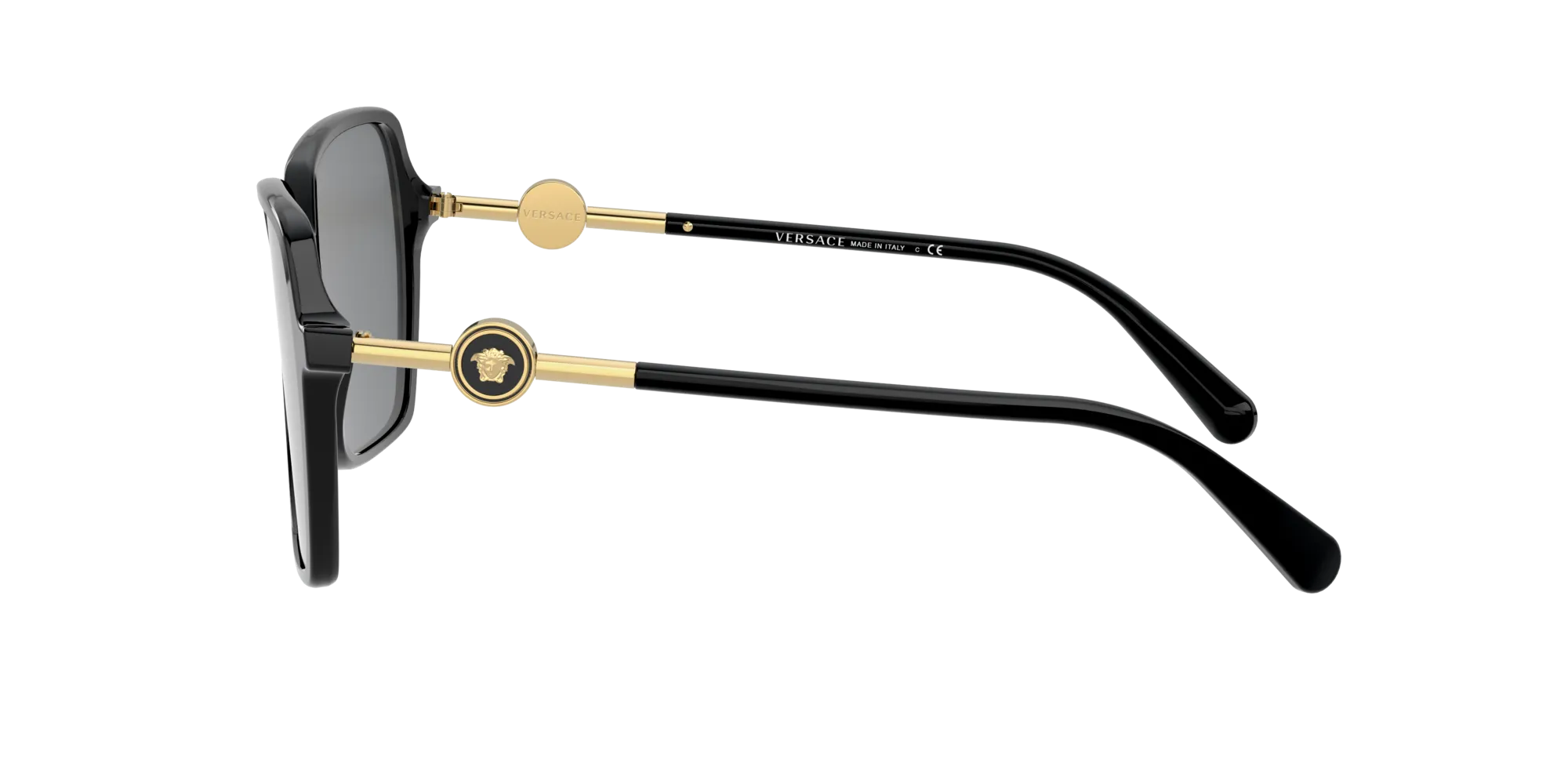Versace VE4396 GB1/87 Occhiali da sole Acetato Nero Grigio Squadrata Normale - immagine 3