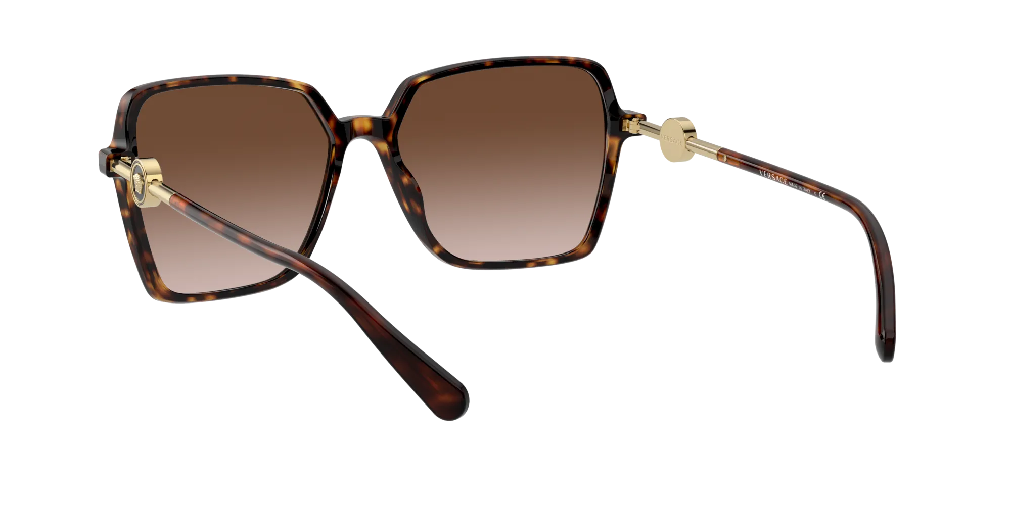 Versace VE4396 108/13 Occhiali da sole Acetato Tartaruga Marrone Squadrata Normale Sfumato - immagine 4