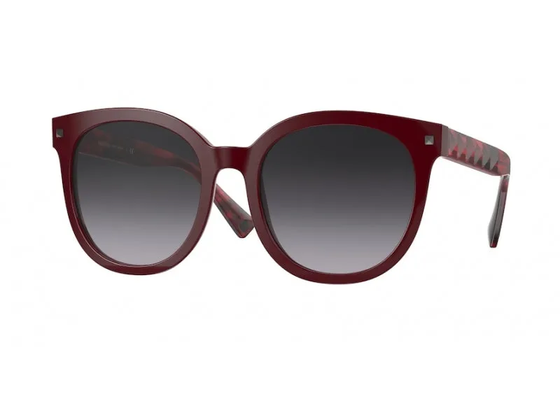 Valentino VA4083 51398G Occhiali da sole outlet Plastica Bordeaux Grigio Rotonda Sfumato - immagine 1