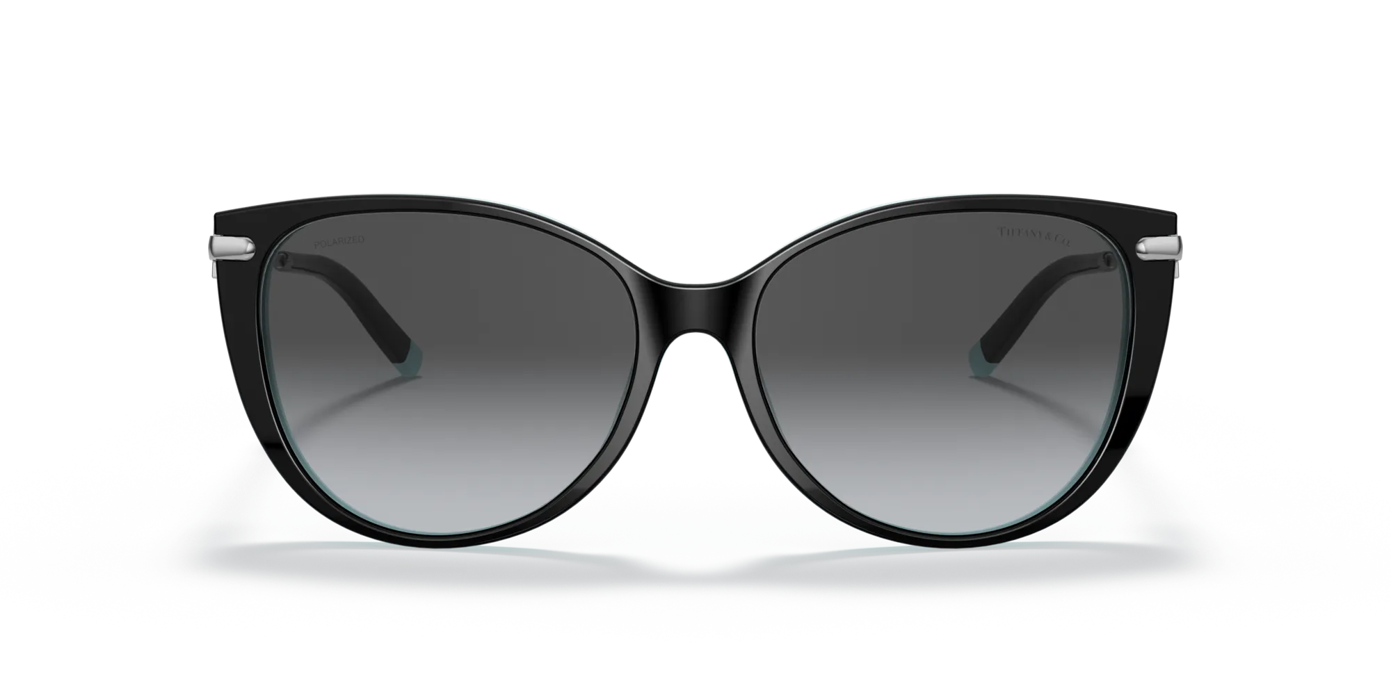 Tiffany TF4178 8055T3 Occhiali da sole Acetato Nero Grigio Cat Eye Polarizzata Sfumato - immagine 3