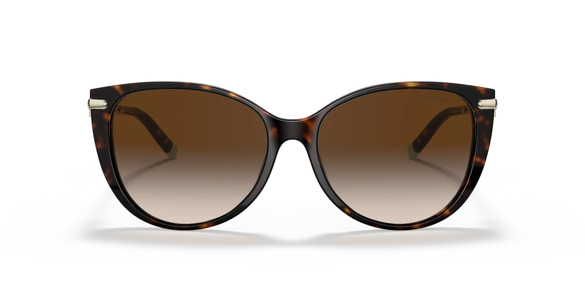 Tiffany TF4178 80153B Occhiali da sole Acetato Tartaruga Marrone Cat Eye Normale Sfumato - immagine 3