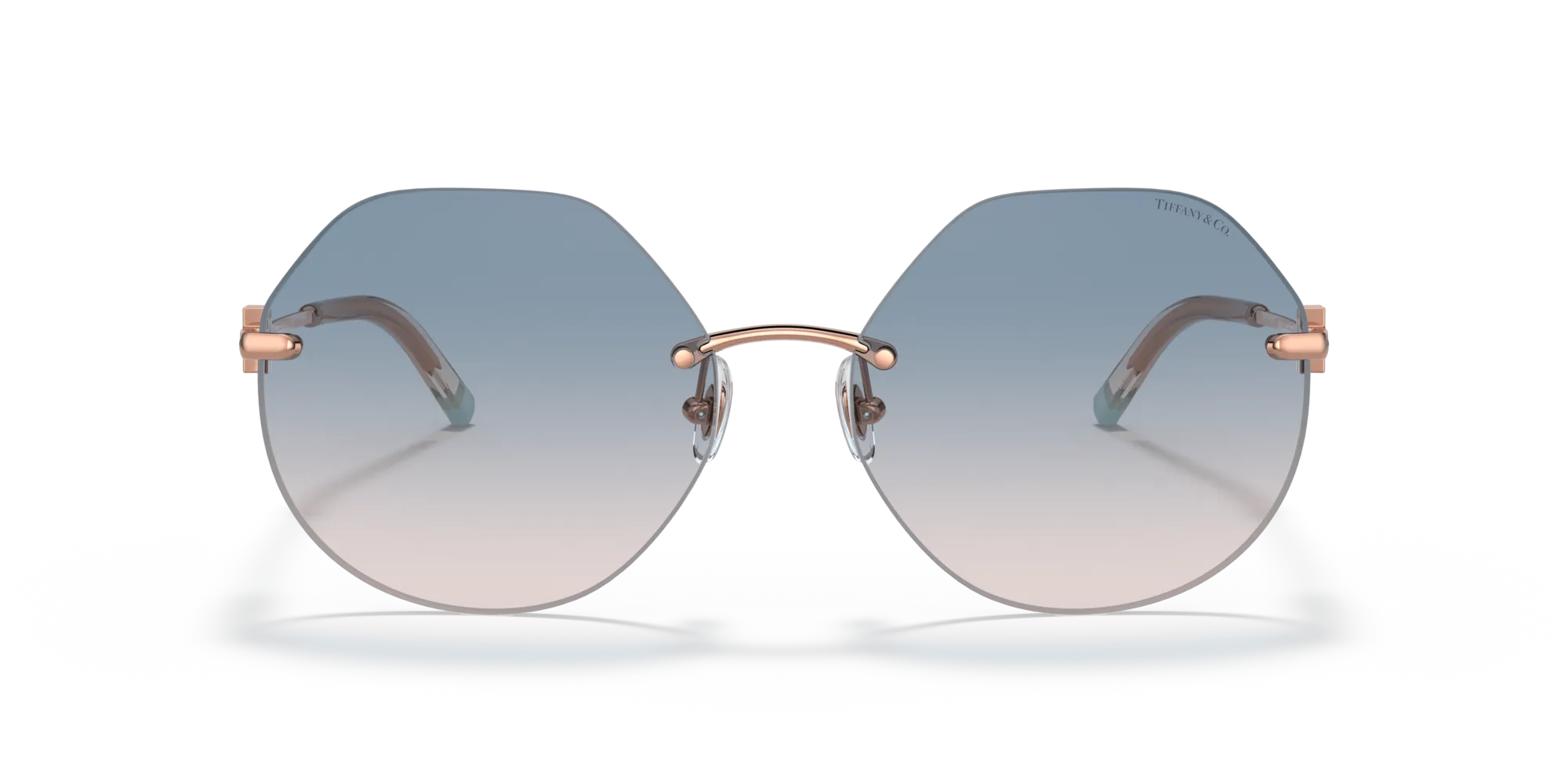 Tiffany TF3077 616016 Occhiali da sole Metallo Rosso Blu Geometrica Normale Sfumato - immagine 3