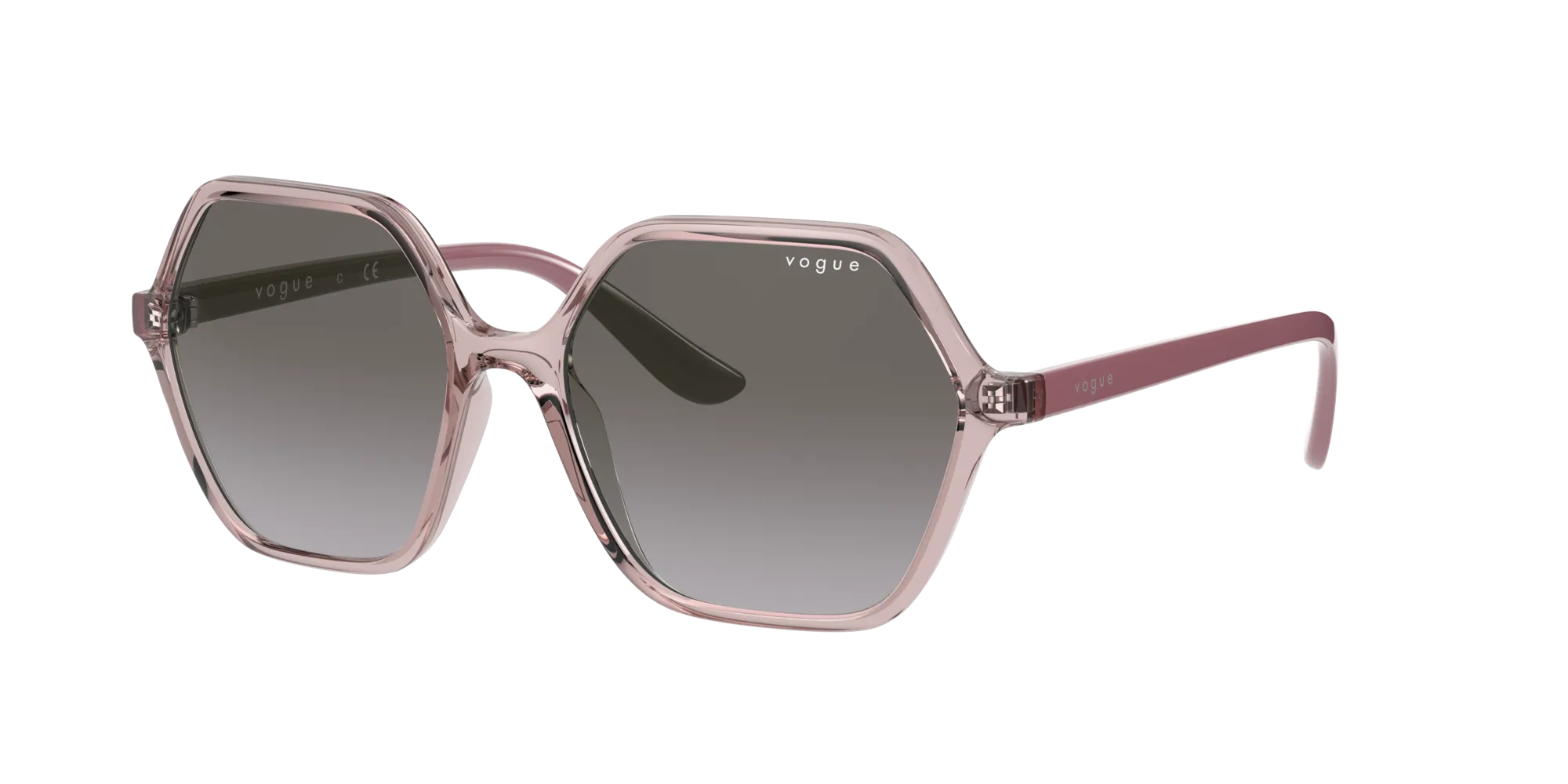 VOGUE EYEWEAR VO5361S 28288H Occhiali da sole Iniettato Rosa Viola Squadrata Normale Sfumato - immagine 1