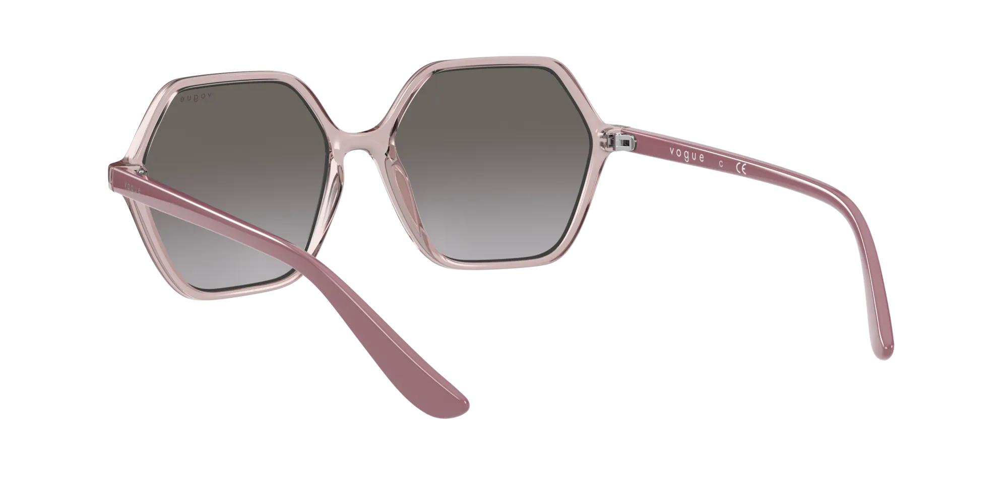VOGUE EYEWEAR VO5361S 28288H Occhiali da sole Iniettato Rosa Viola Squadrata Normale Sfumato - immagine 4