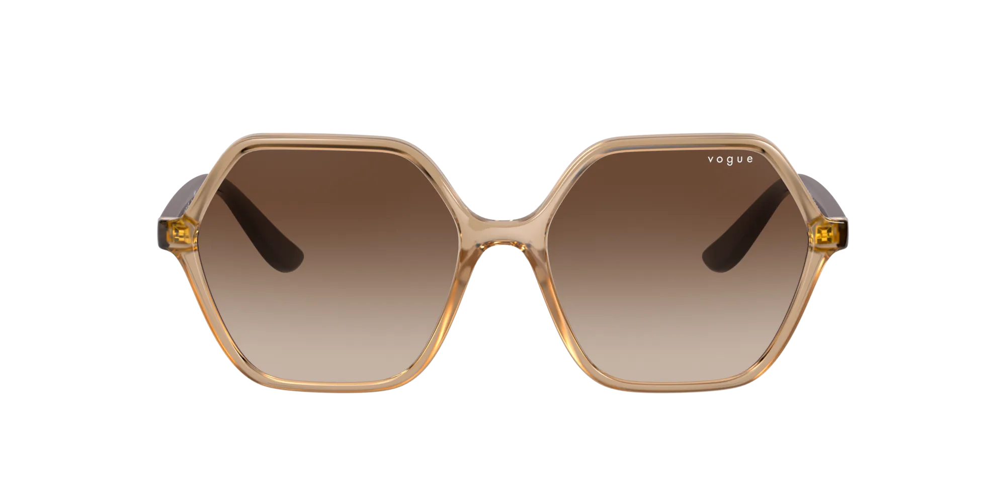 VOGUE EYEWEAR VO5361S 282613 Occhiali da sole Iniettato Marrone Marrone Squadrata Normale Sfumato - immagine 2