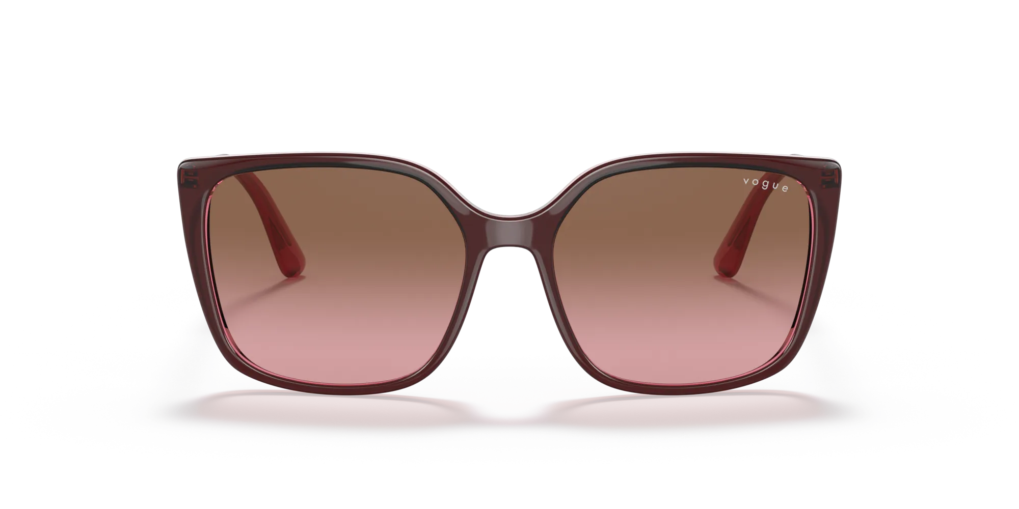 VOGUE EYEWEAR VO5353S 287314 Occhiali da sole Iniettato Rosso Rosa Squadrata Normale Sfumato - immagine 3