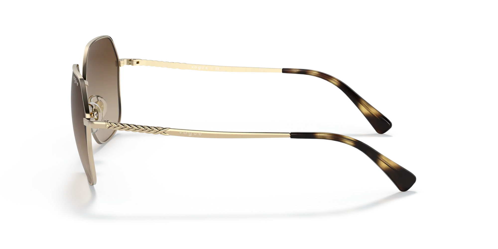 VOGUE EYEWEAR VO4198S 848/13 Occhiali da sole Metallo Oro Marrone Geometrica Normale Sfumato - immagine 4