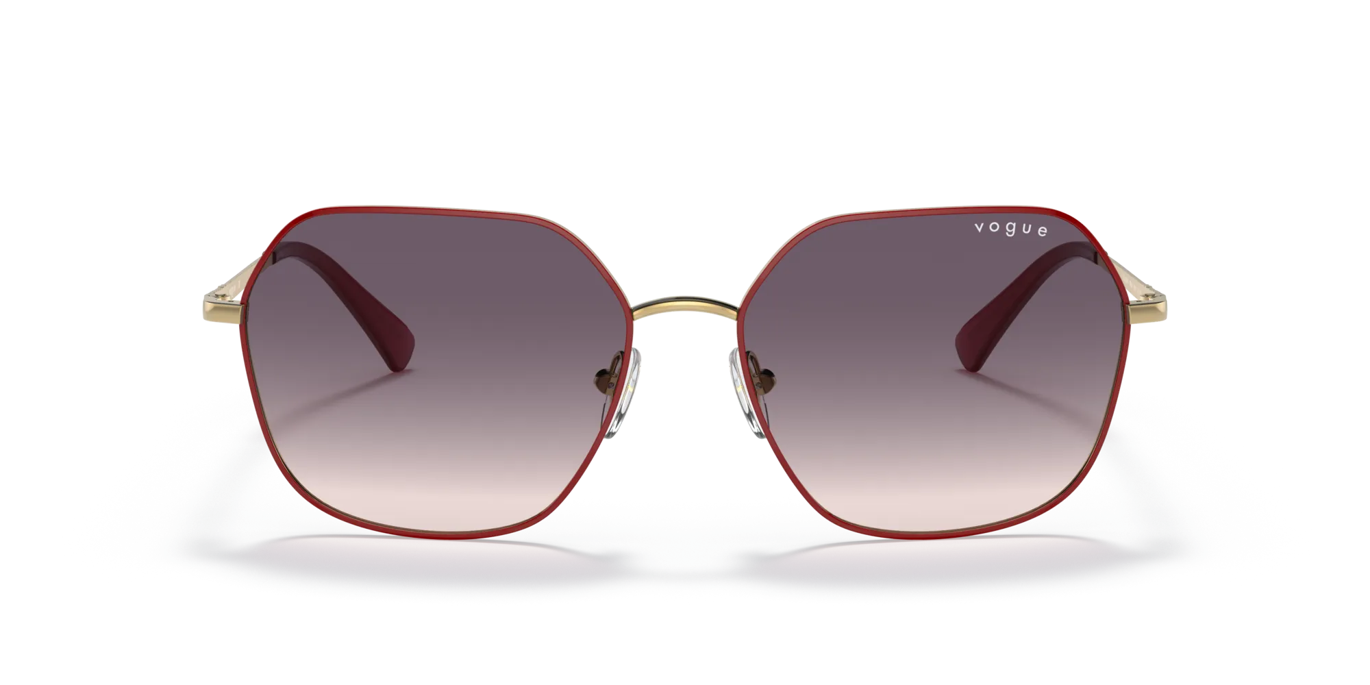 VOGUE EYEWEAR VO4198S 280/36 Occhiali da sole Metallo Rosso Rosa Geometrica Normale Sfumato - immagine 3