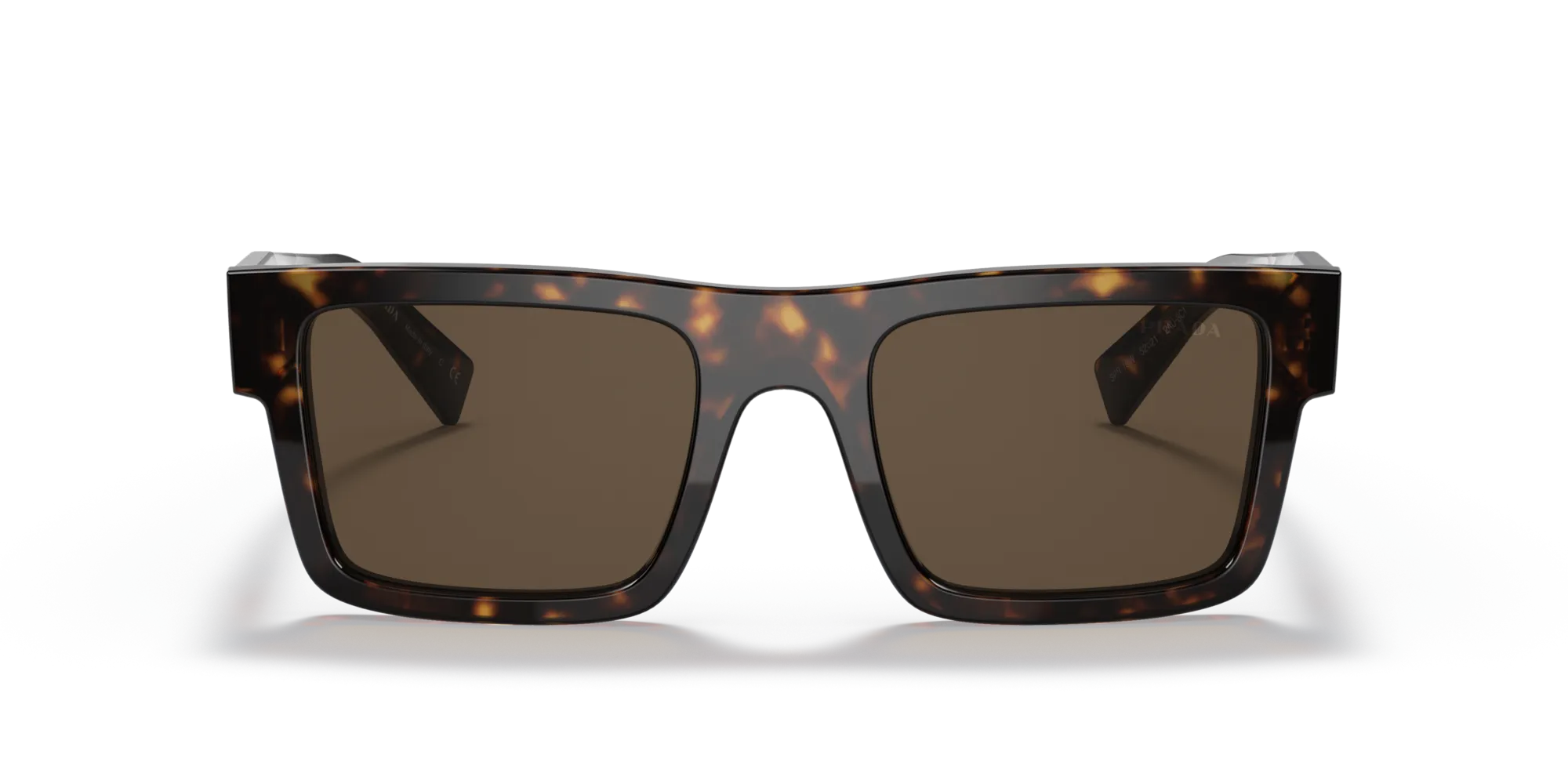 Prada PR 19WS 2AU8C1 Occhiali da sole Acetato Tartaruga Marrone Squadrata Normale - immagine 3