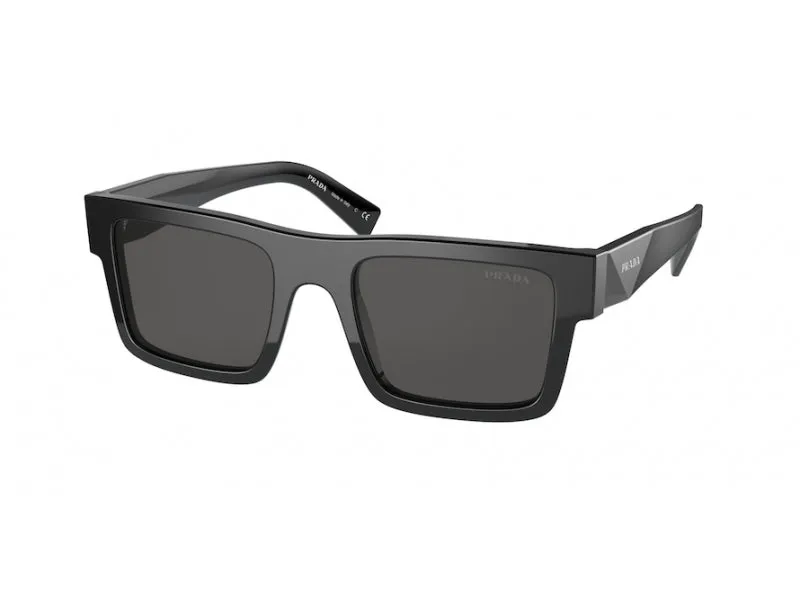 Prada PR 19WS 1AB5S0 Occhiali da sole Acetato Nero Grigio Squadrata Normale - immagine 1