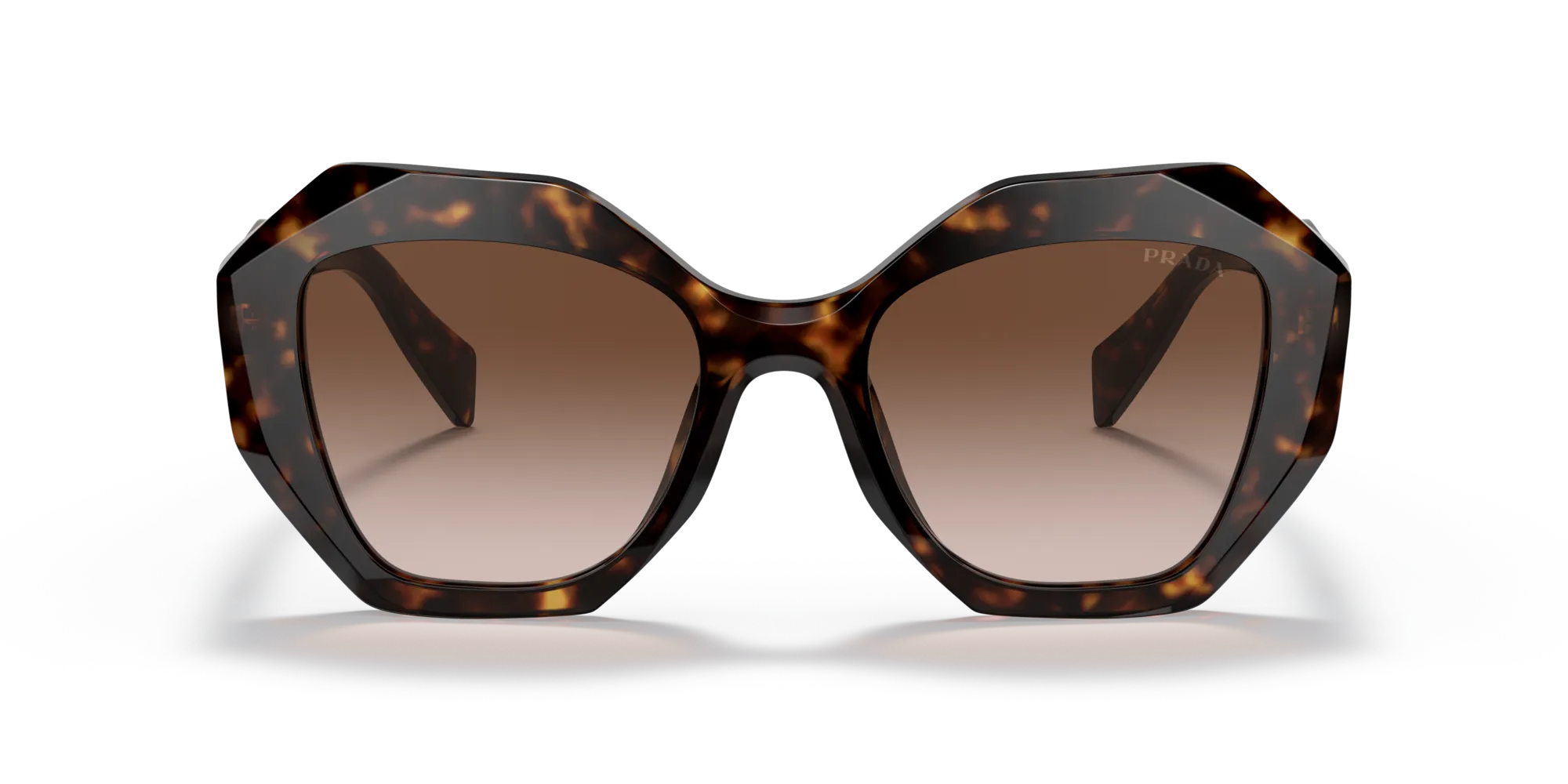 Prada PR 16WS 2AU6S1 Occhiali da sole Acetato Tartaruga Marrone Geometrica Normale Sfumato - immagine 3