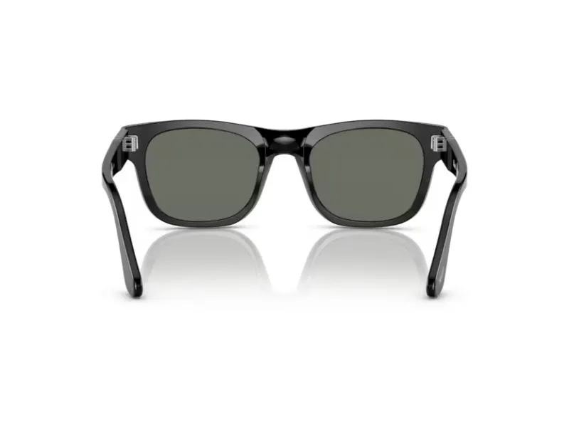 Persol PO3269S 95/58 Occhiali da sole Acetato Nero Verde Squadrata Polarizzata - immagine 3